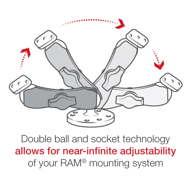 RAM® Drill-Down Mount for Garmin GPSMAP 62 & 64 Series - Aluminum - Image 4