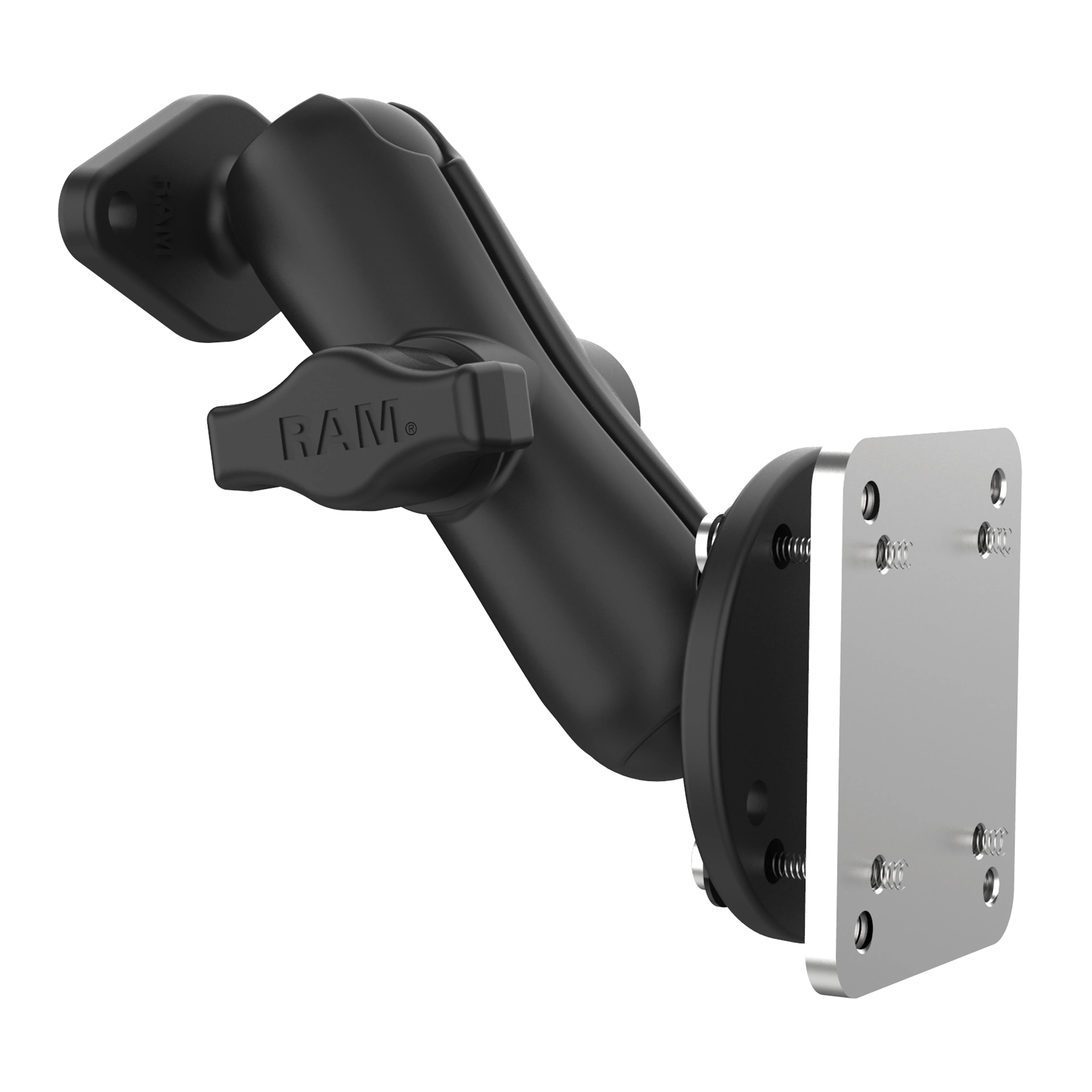 RAM® Double Ball Mount with Backing Plate & Diamond Plate - Image 3