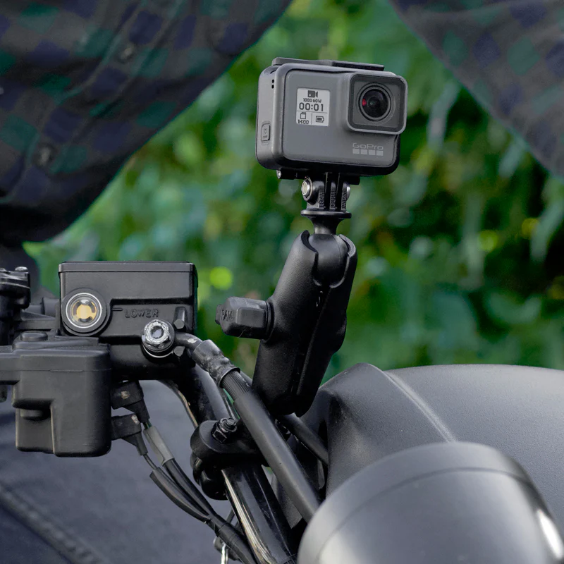 RAM® U-Bolt Double Ball Mount with Action Camera Adapter - Medium - Image 4