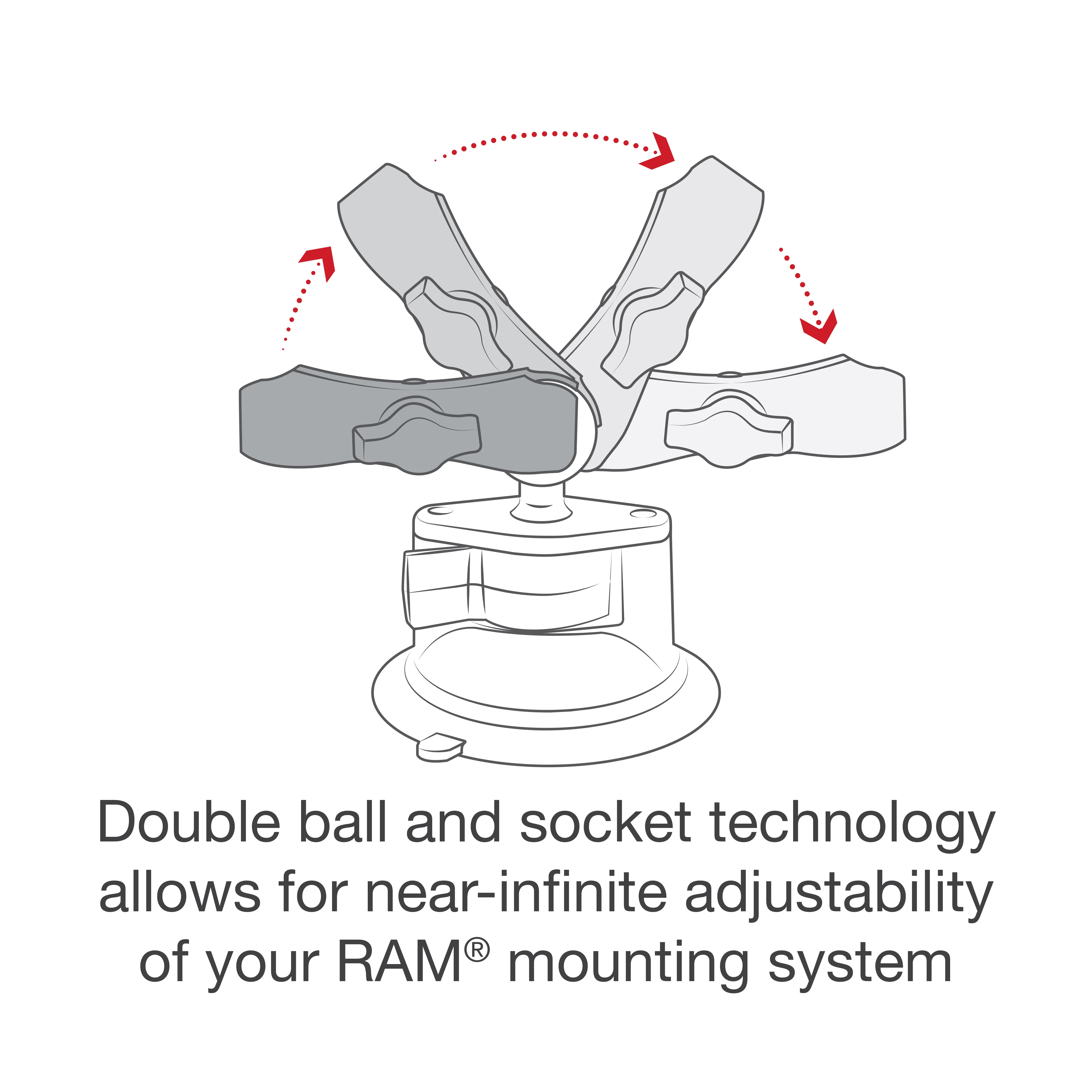 RAM® X-Grip® Phone Mount with RAM® Twist-Lock™ Suction Cup - Image 3