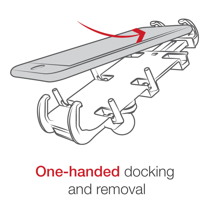 RAM® Quick-Grip™ XL Phone Mount with Vibe-Safe™ & Fork Stem Base - Short - Image 6