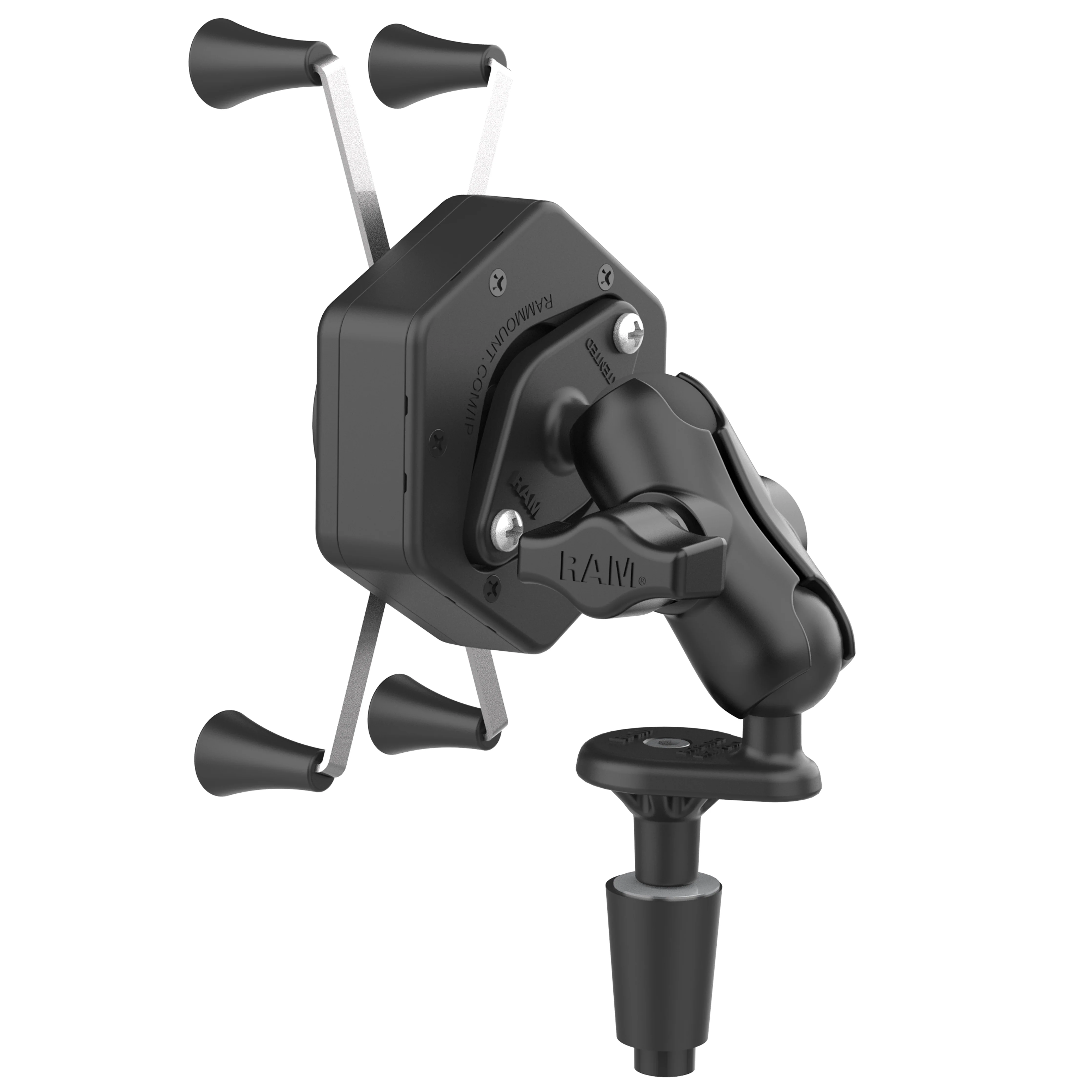 RAM® X-Grip® Large Phone Mount with Vibe-Safe™ & Fork Stem Base - Short - Image 3