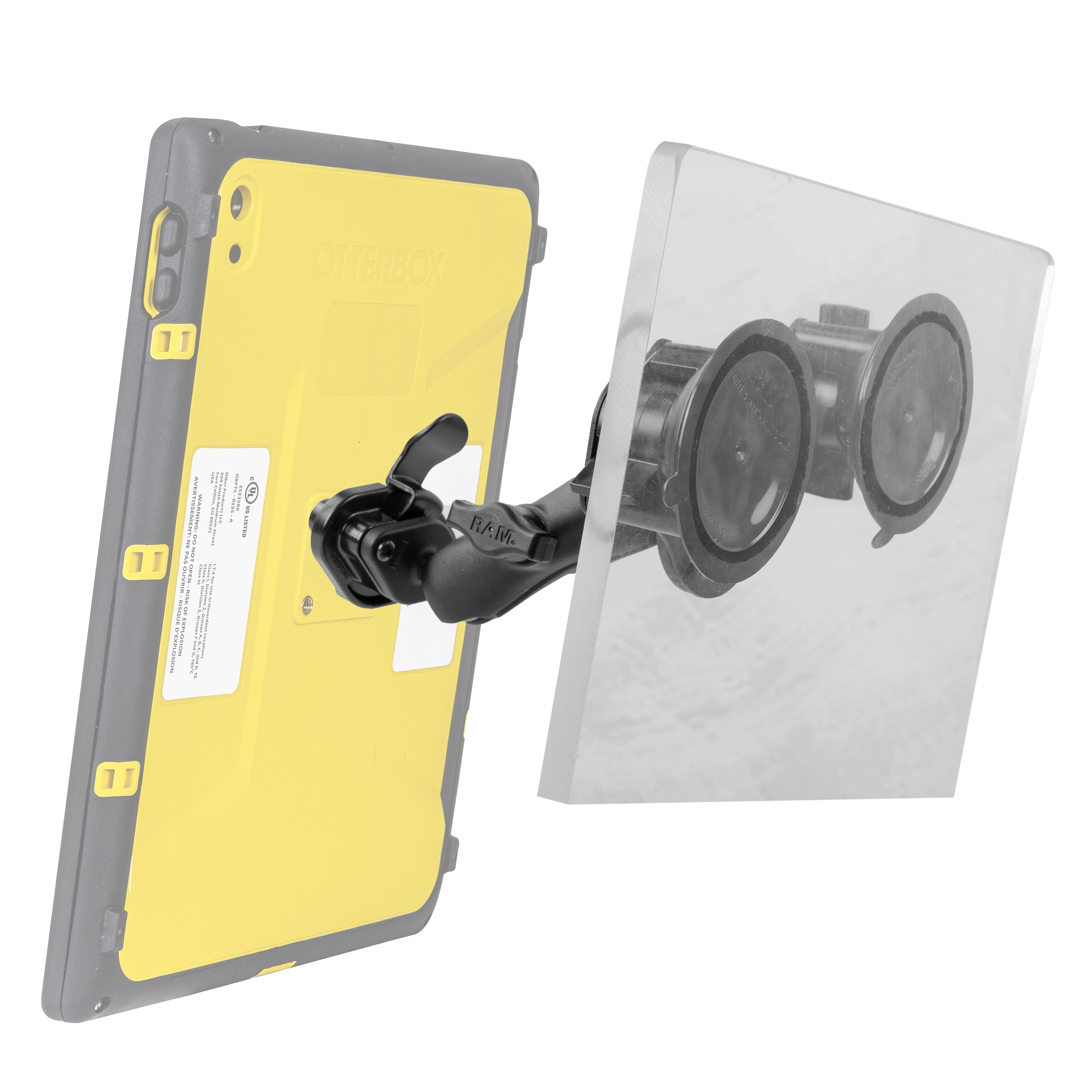 RAM® Twist-Lock™ Dual Suction Mount with Quick Release Adapter - Image 2