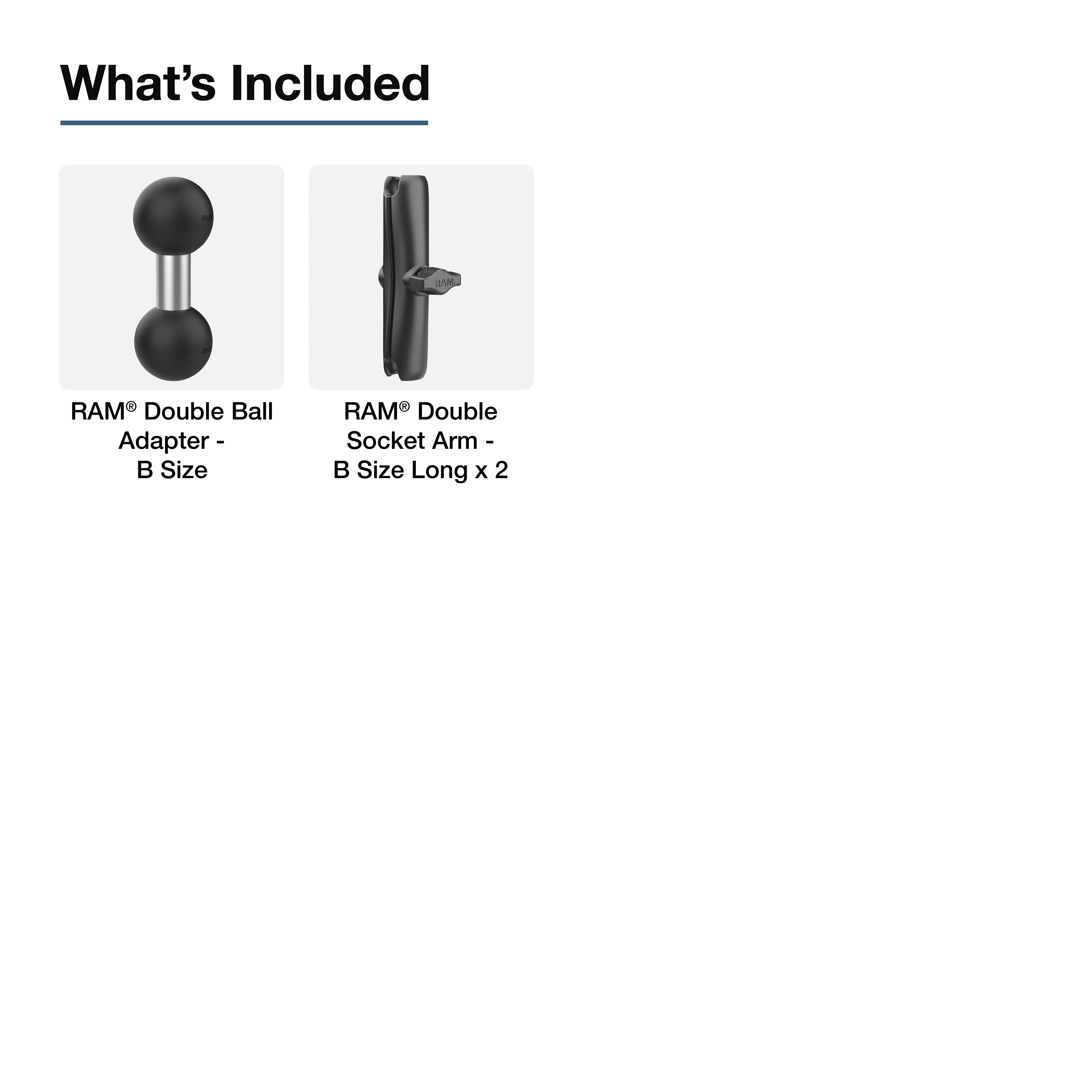 RAM® 13" Double Socket Arms - Dual Long B Size - Image 3