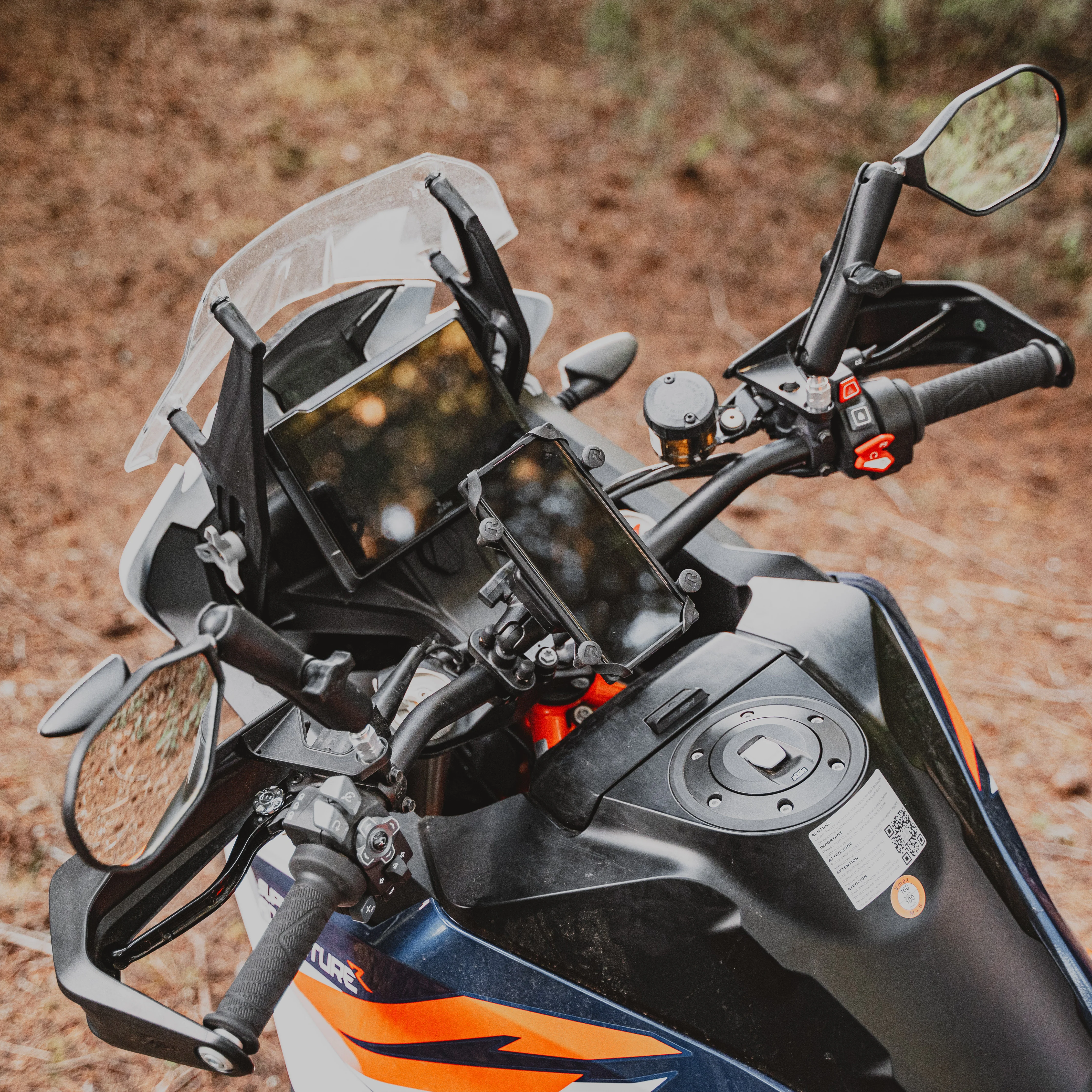 RAM® Tough-Mirror™ Kit with M10-1.25 Bases + M10-1.5 Adapters - Long Arm - Image 9