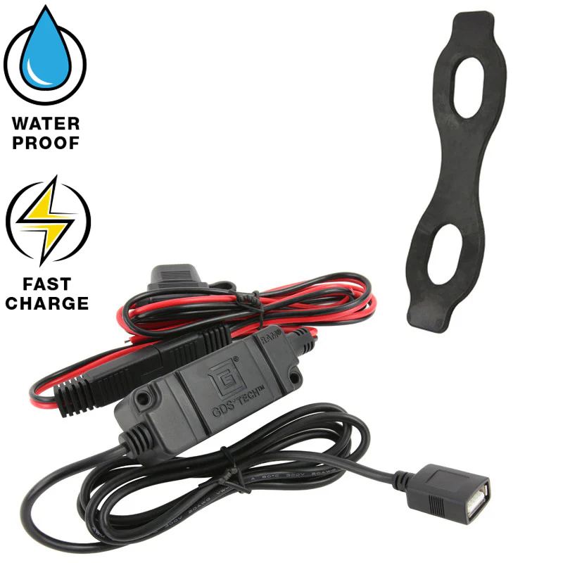 RAM® Quick-Grip™ 15W Waterproof Wireless Charging Mount with Tough-Claw™ - Image 5