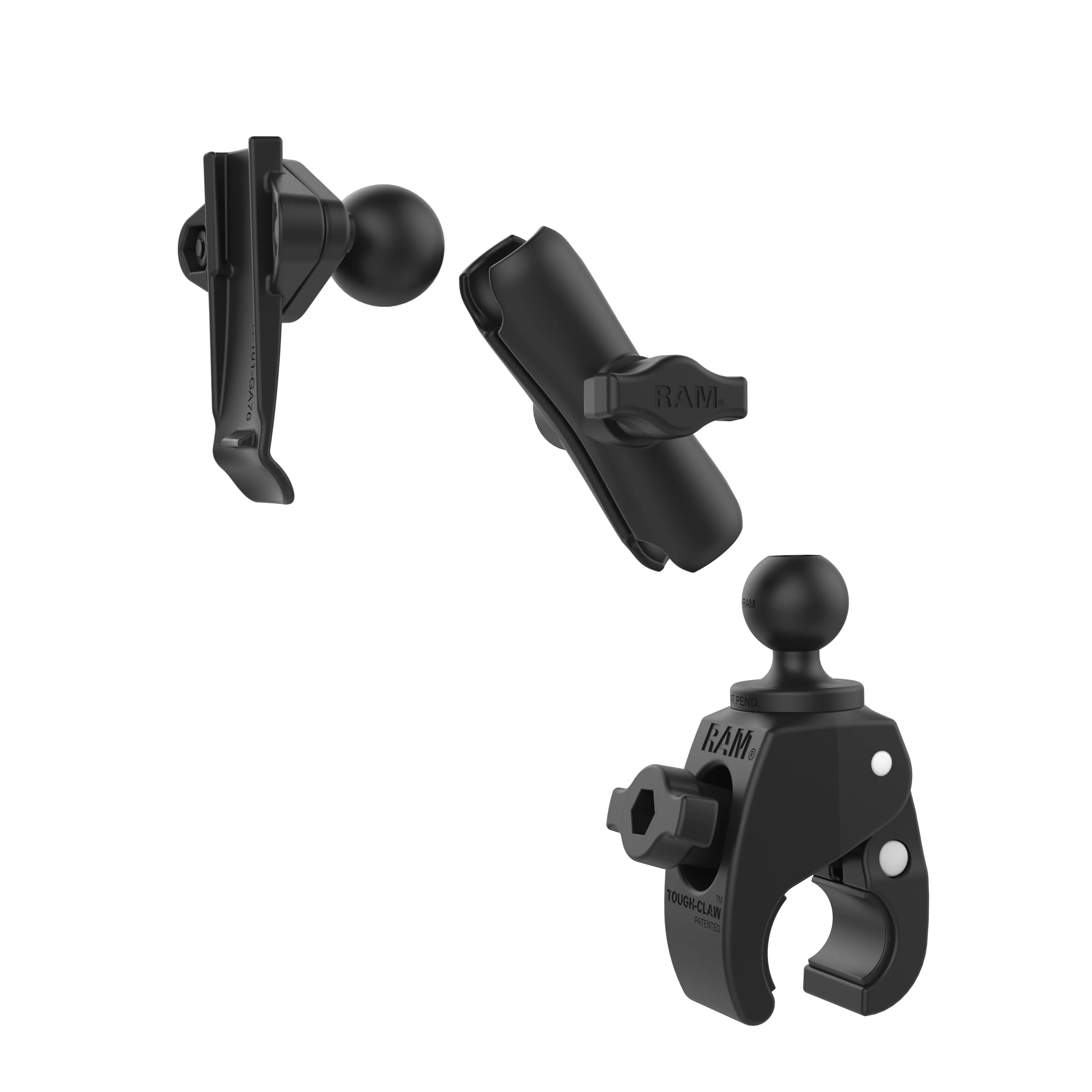 RAM® Tough-Claw™ Small Clamp Mount with Garmin Spine Clip Holder - Image 3