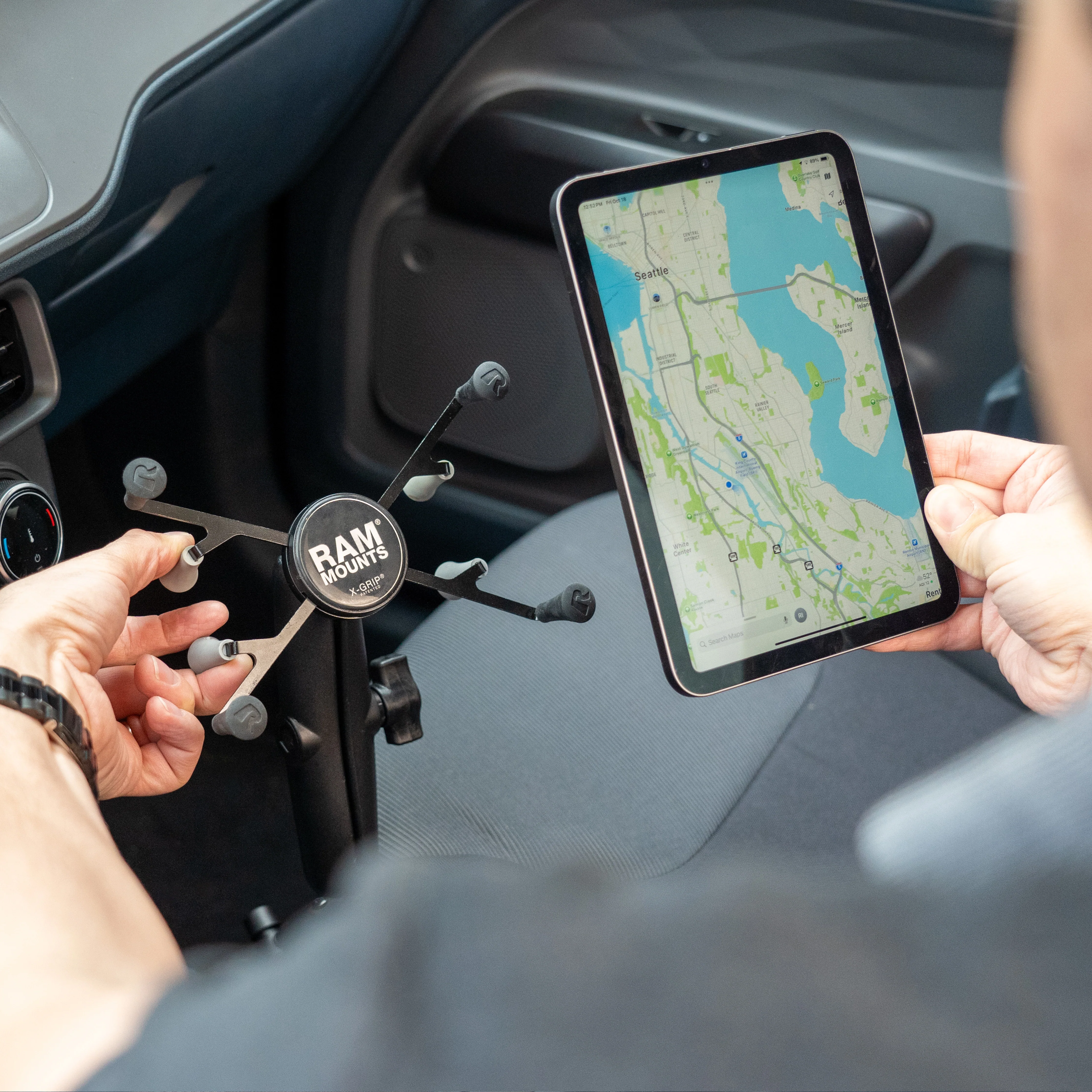 RAM® X-Grip® Mount with RAM® Tough-Wedge™ for 7"-8" Tablets - Long Arm - Image 6