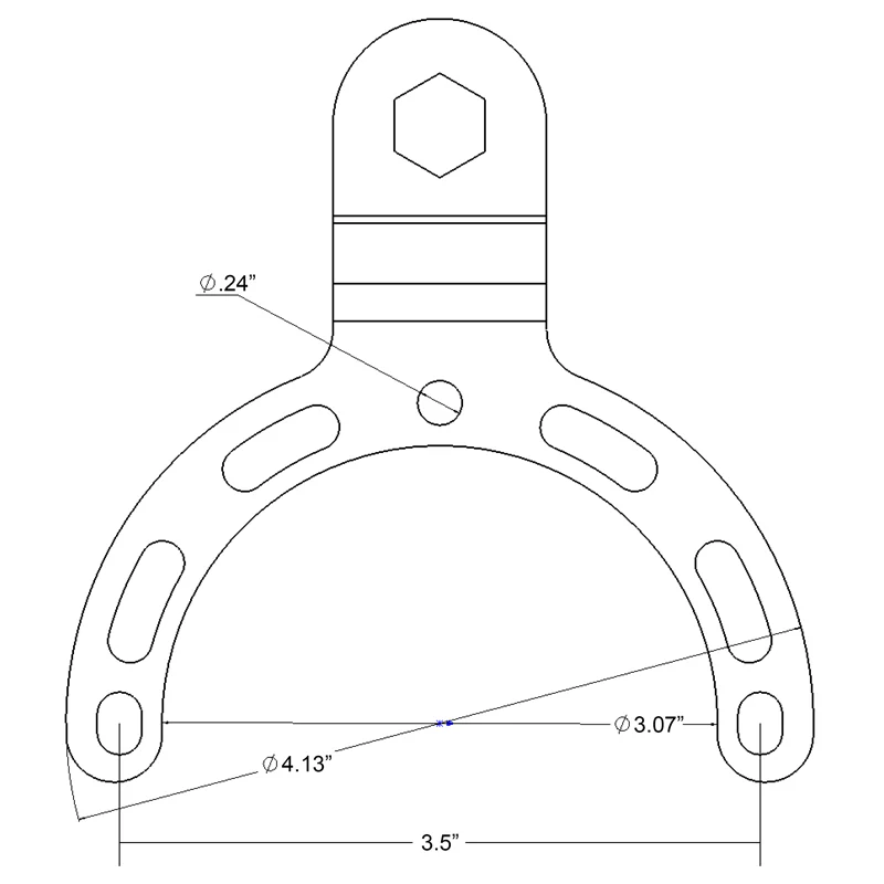 RAM® Small Gas Tank Mount with Diamond Plate - Image 2