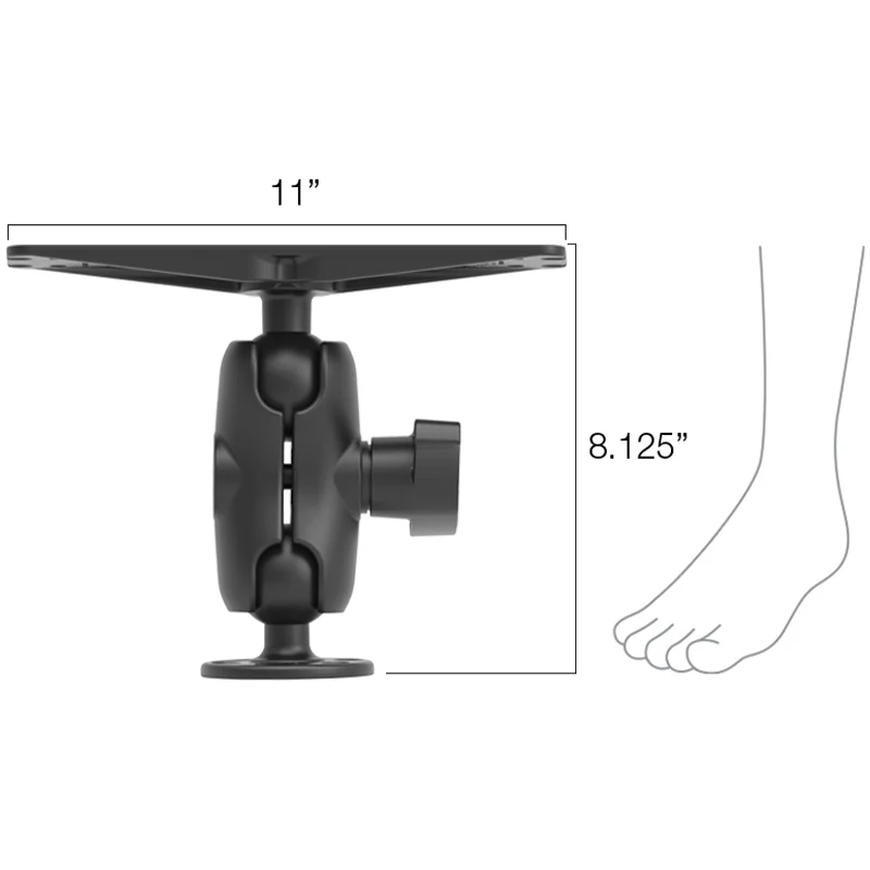 RAM® Large Marine Electronics Mount - D Size Short - Image 2