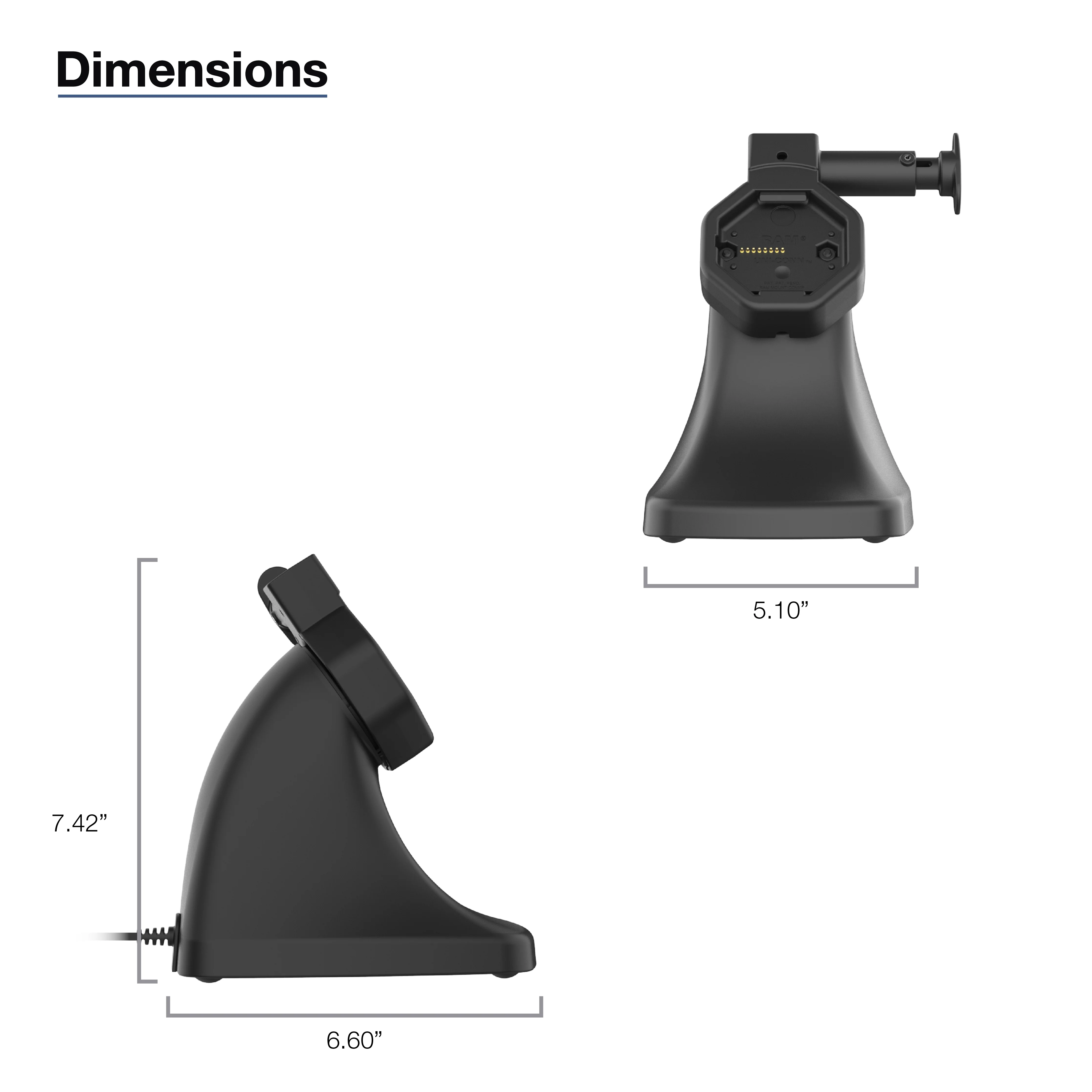 GDS® Uni-Conn™ Powered Kiosk Dock with Release Button & USB-C - Image 4