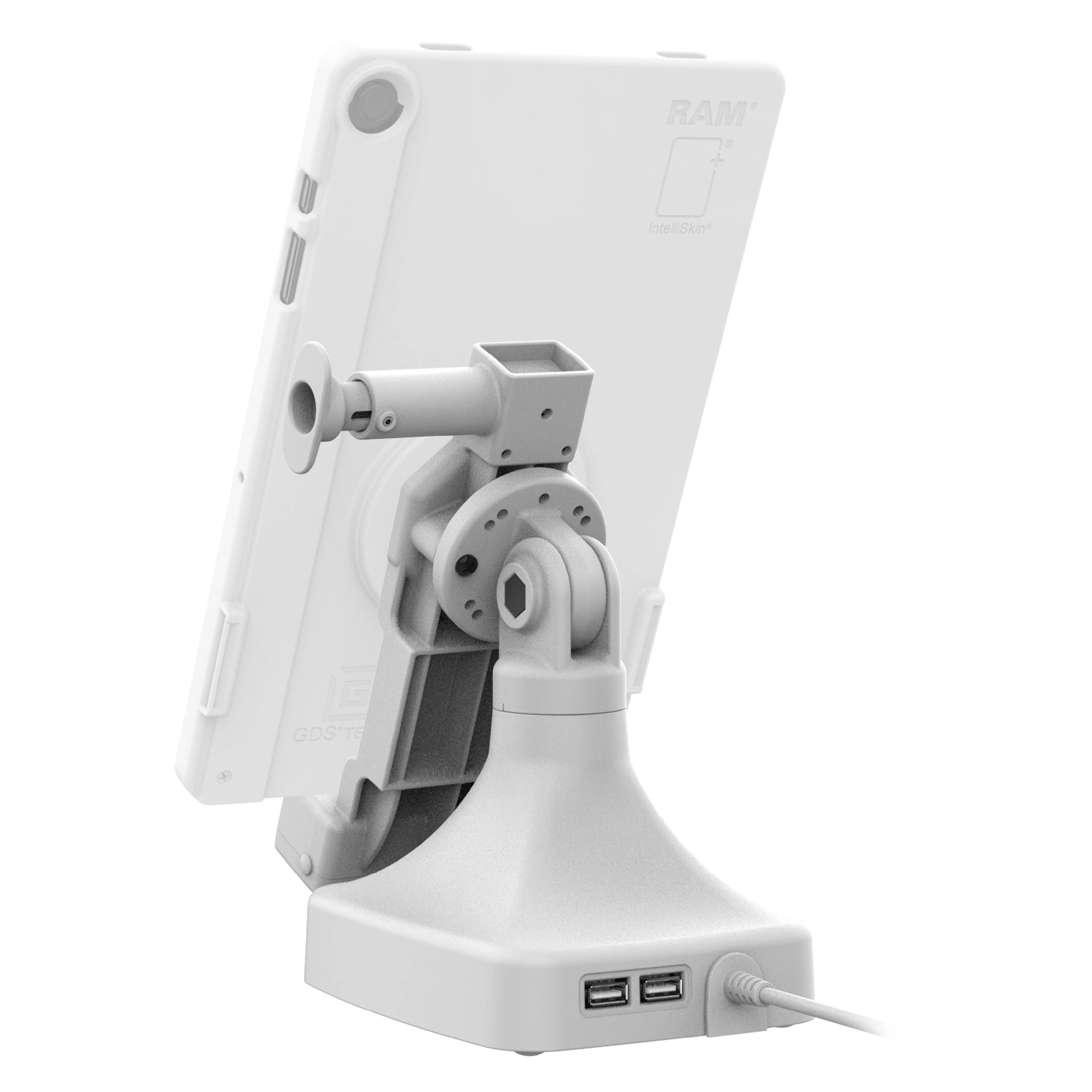 GDS® Uni-Conn™ Tilt & Swivel Dock with USB-C + Data - Gray - Image 4
