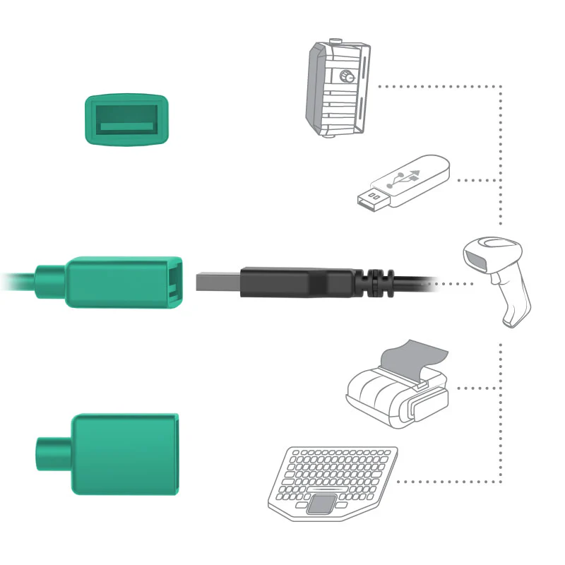 GDS® Power + Single USB-A Dock Cup for IntelliSkin® Next Gen Tablets - Image 4