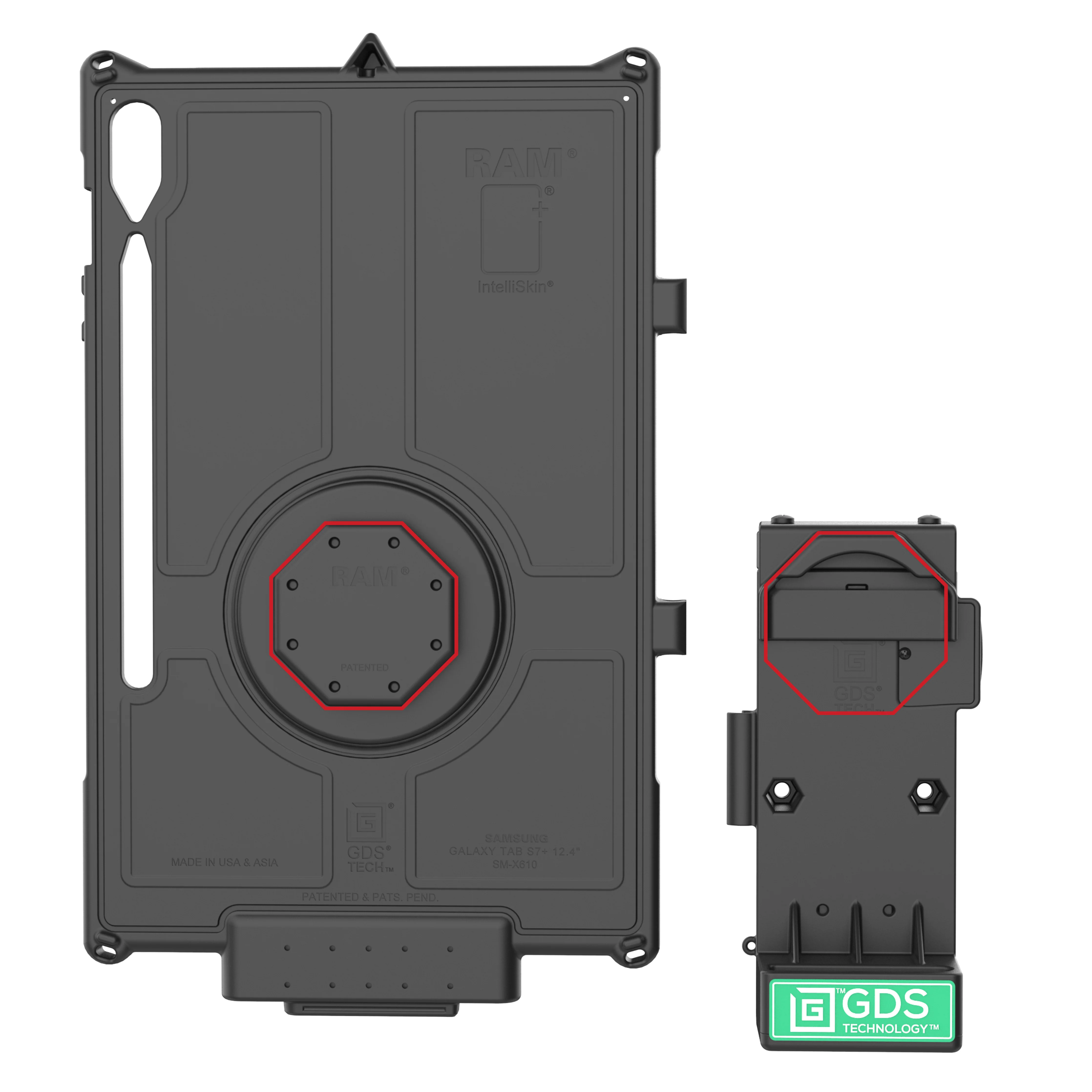 GDS® Uni-Conn™ Spring Loaded Power + Single USB-A Dock - Heated Pins - Image 4