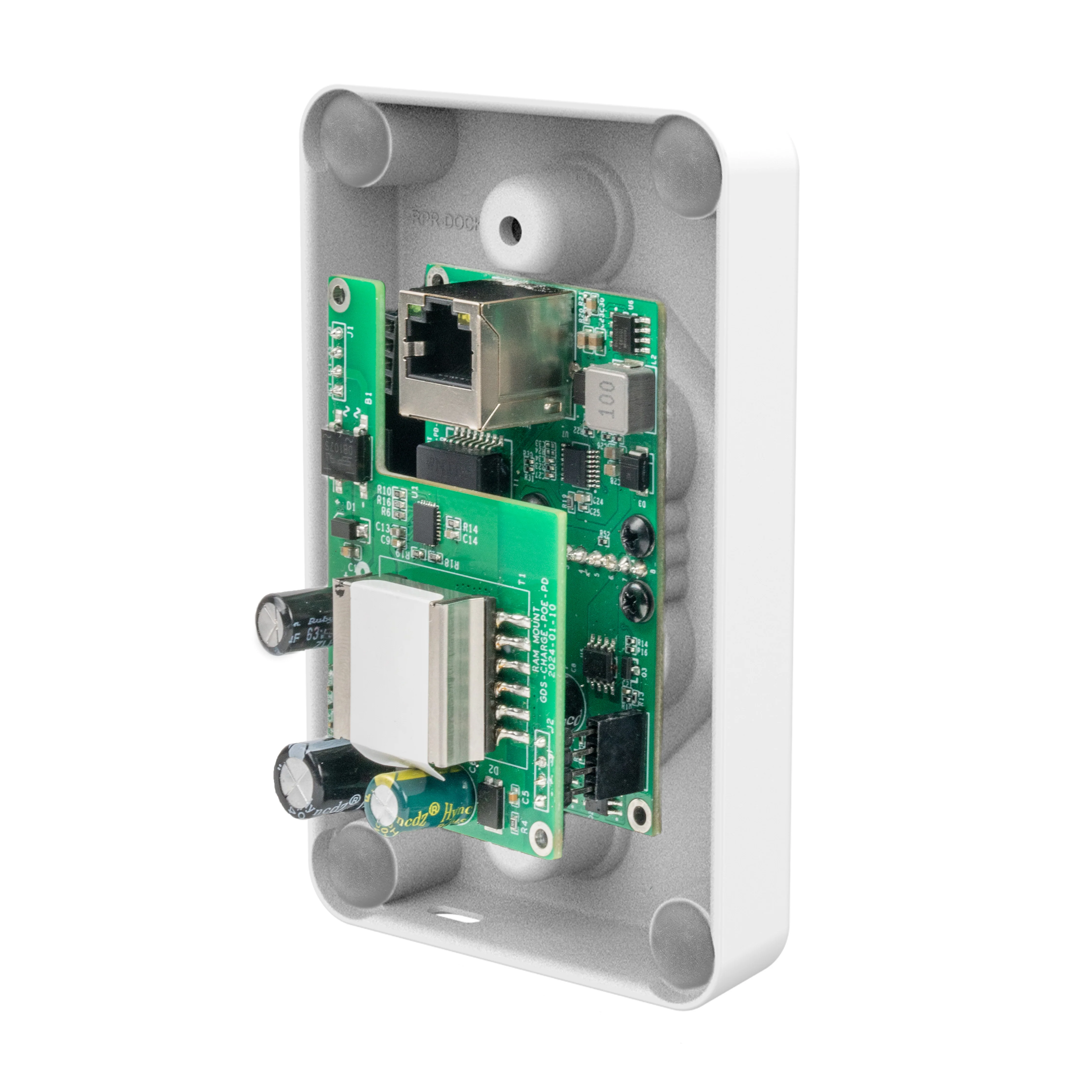 GDS® Uni-Conn™ Powered Wall Dock with PoE - Gray - Image 3