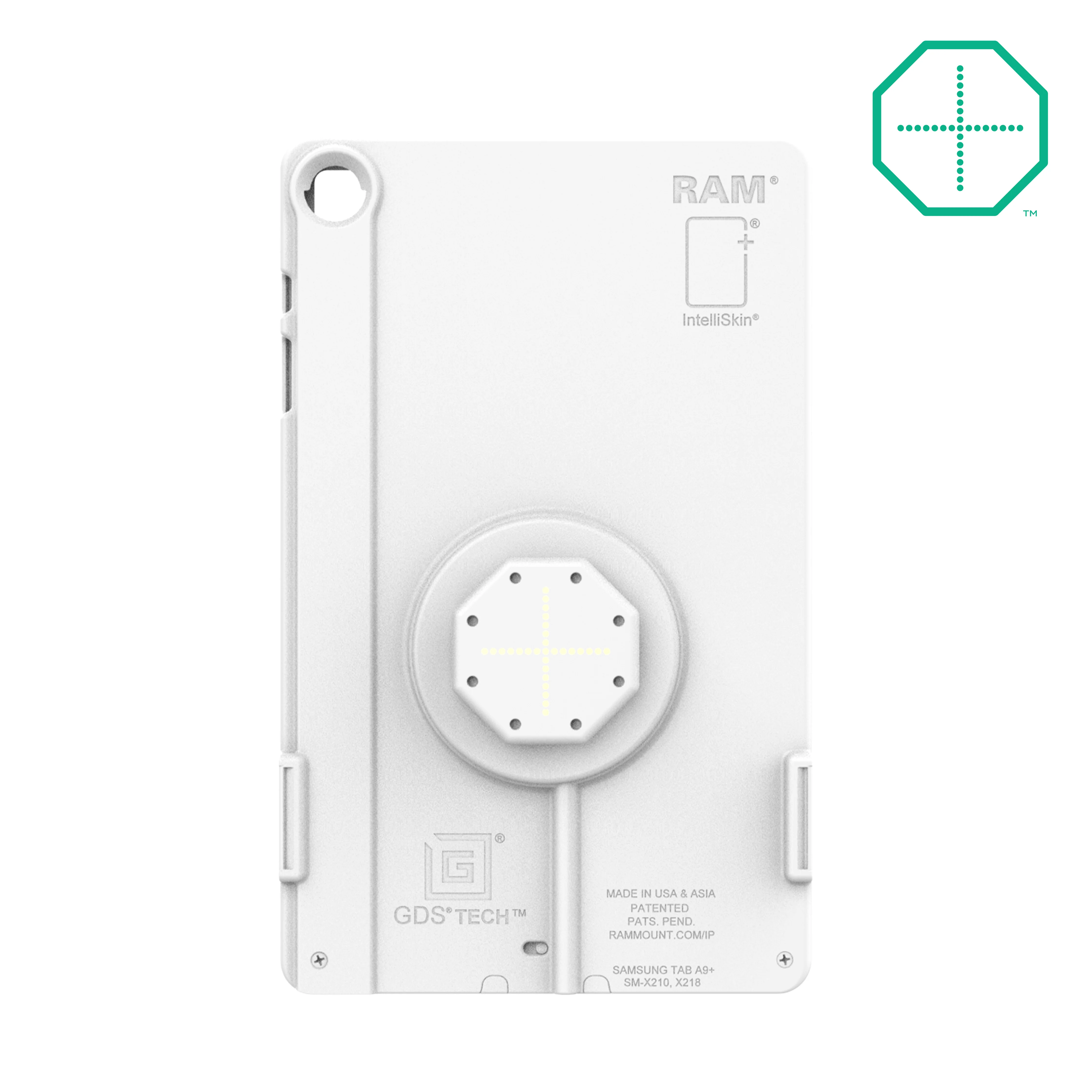 IntelliSkin® Thin-Case™ for Samsung Tab A9+ (Rear Pogo Pads) - Gray - Image 2