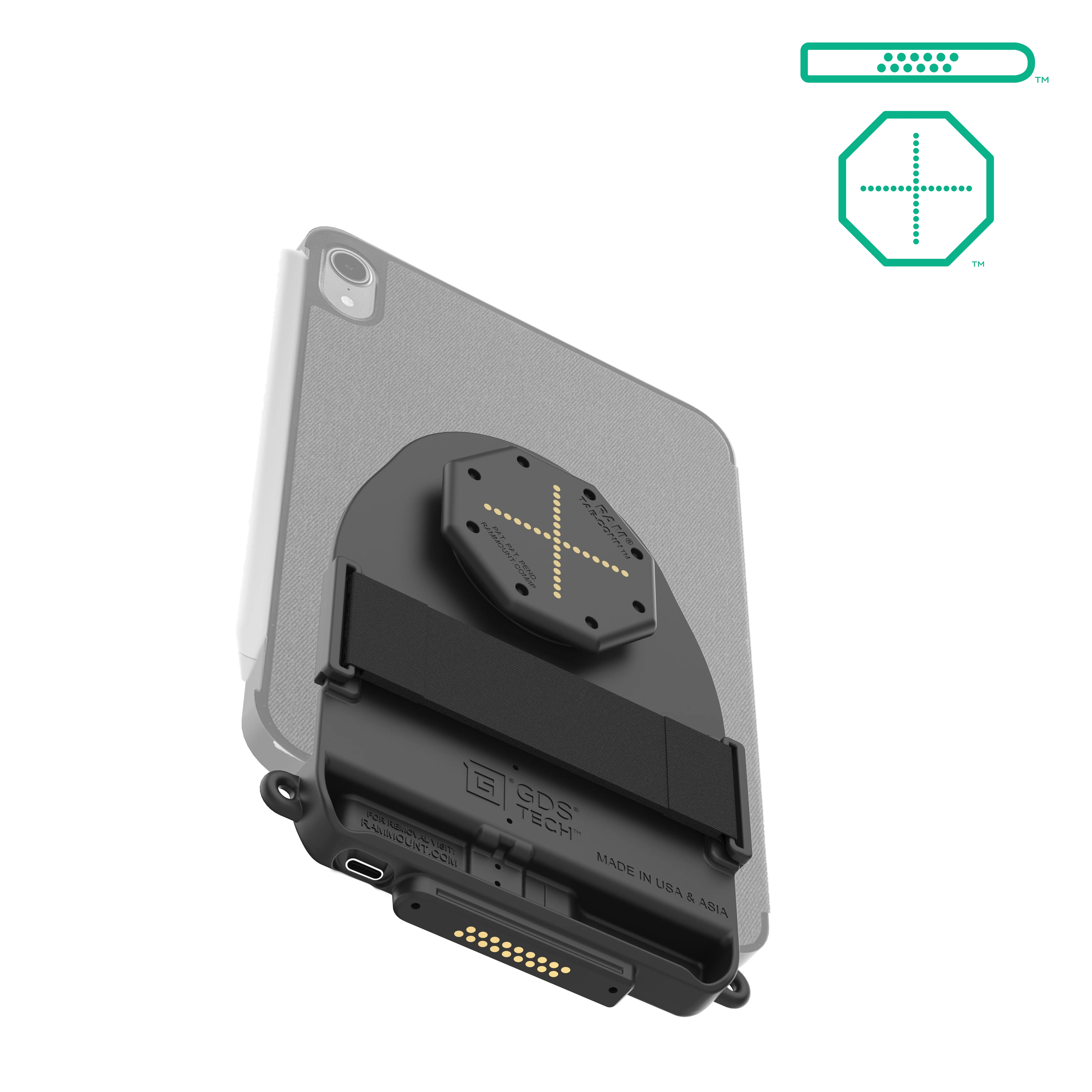 GDS® Tab-Conn™ for Folio Style Cases (D Shape & Rear Pogo Pads) - Image 2