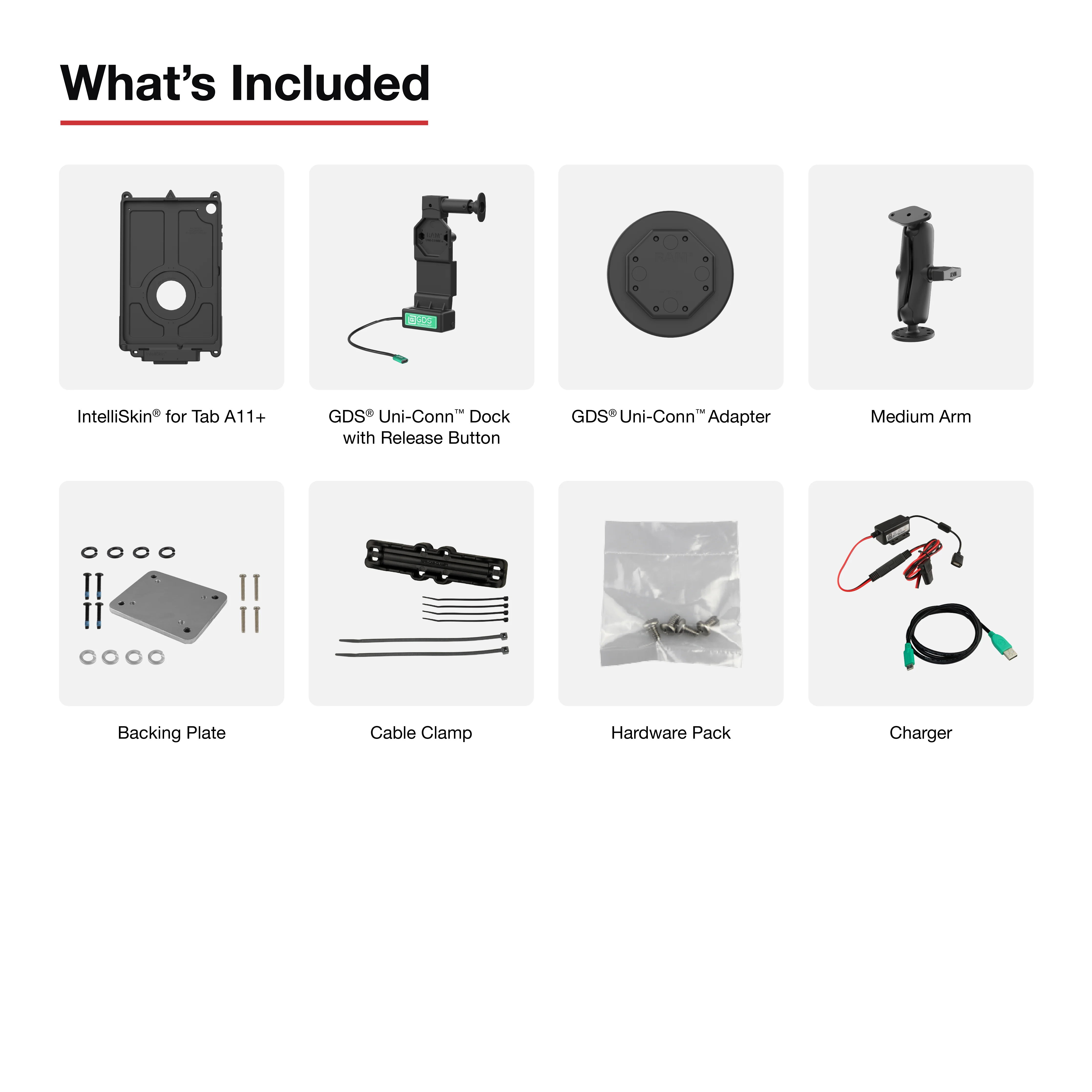 GDS® Uni-Conn™ Vehicle Bundle for Samsung Tab A11+ - Image 4