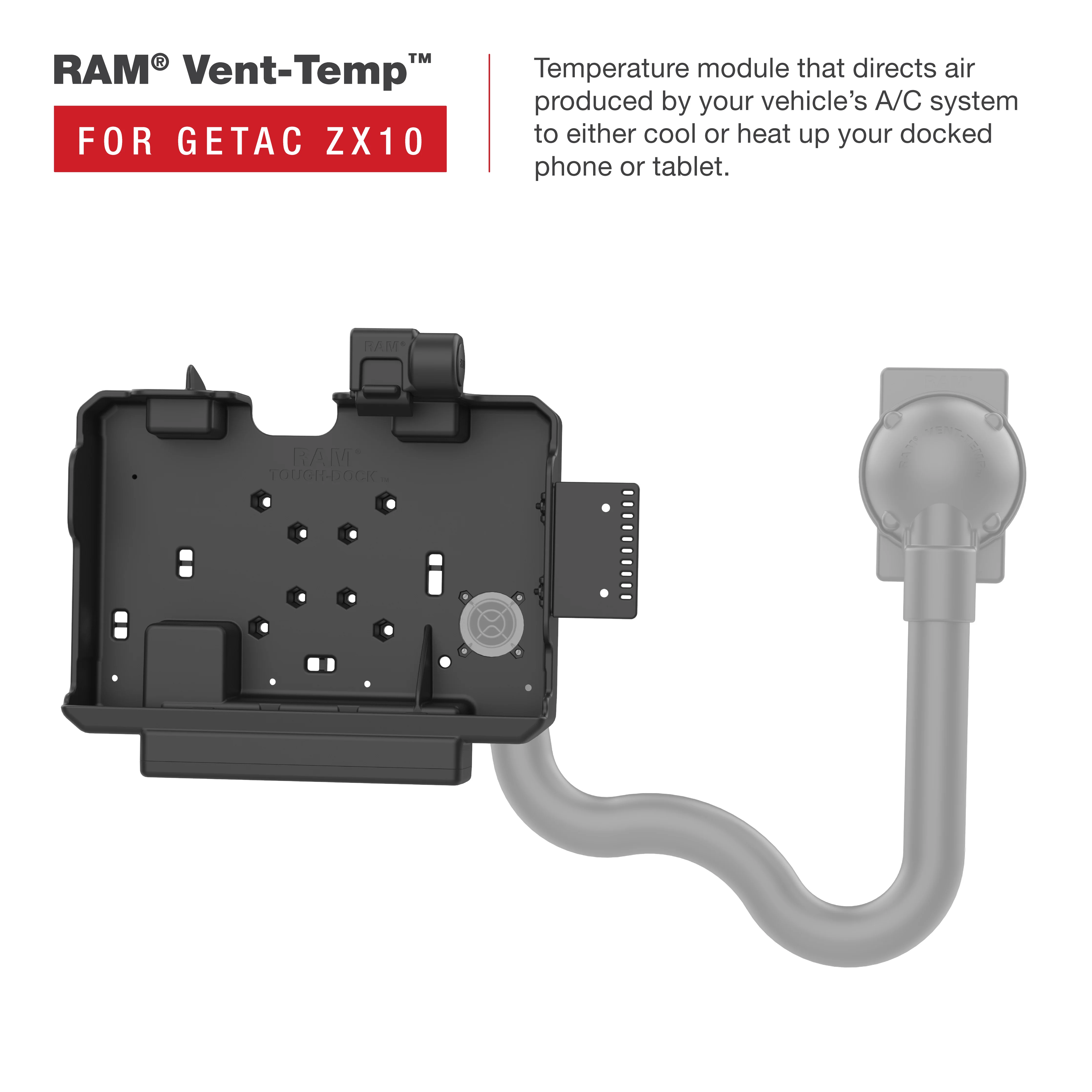 RAM® Power + Dual USB Data Dock for Getac ZX10 - Image 4
