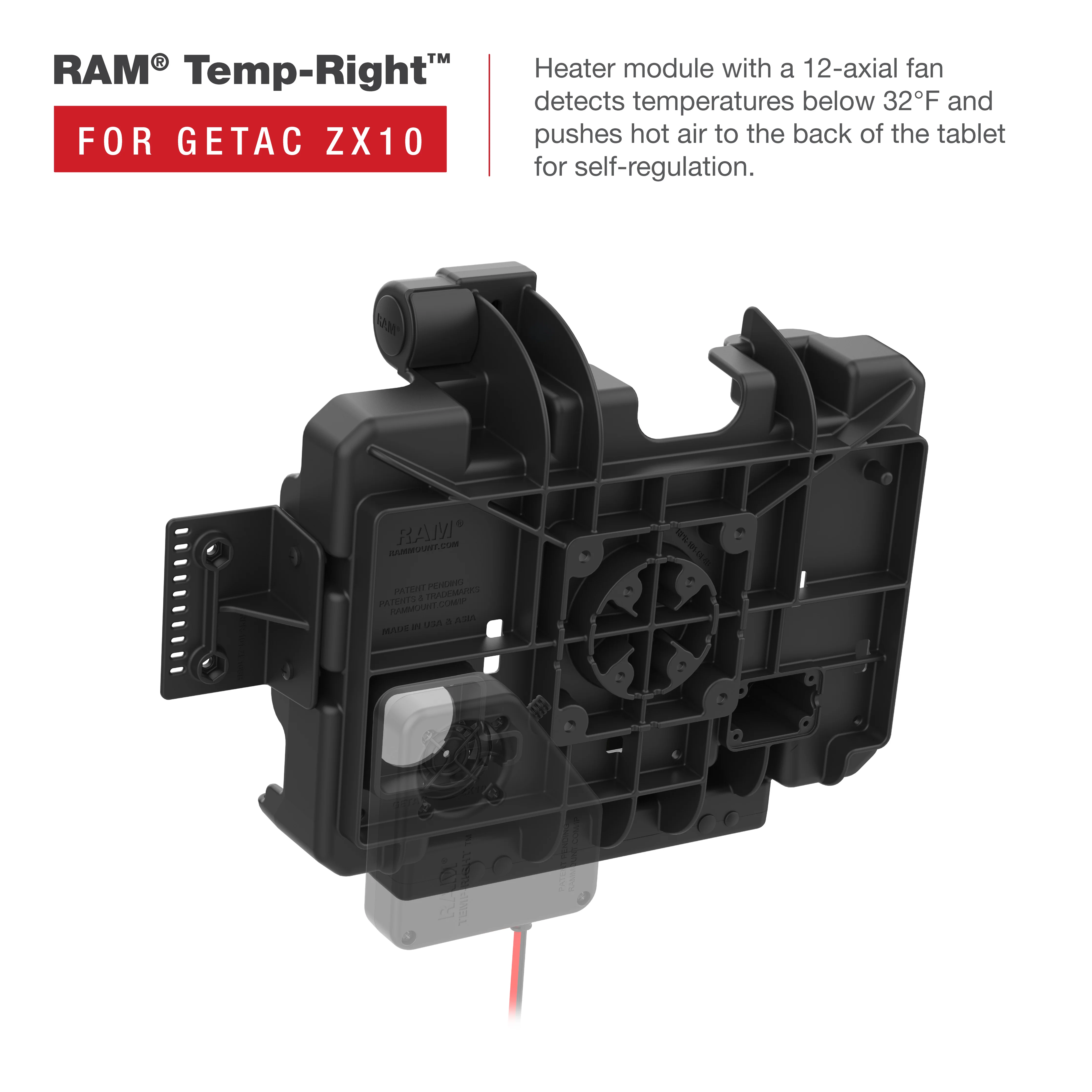 RAM® Form-Fit Holder for Getac ZX10 - Image 5