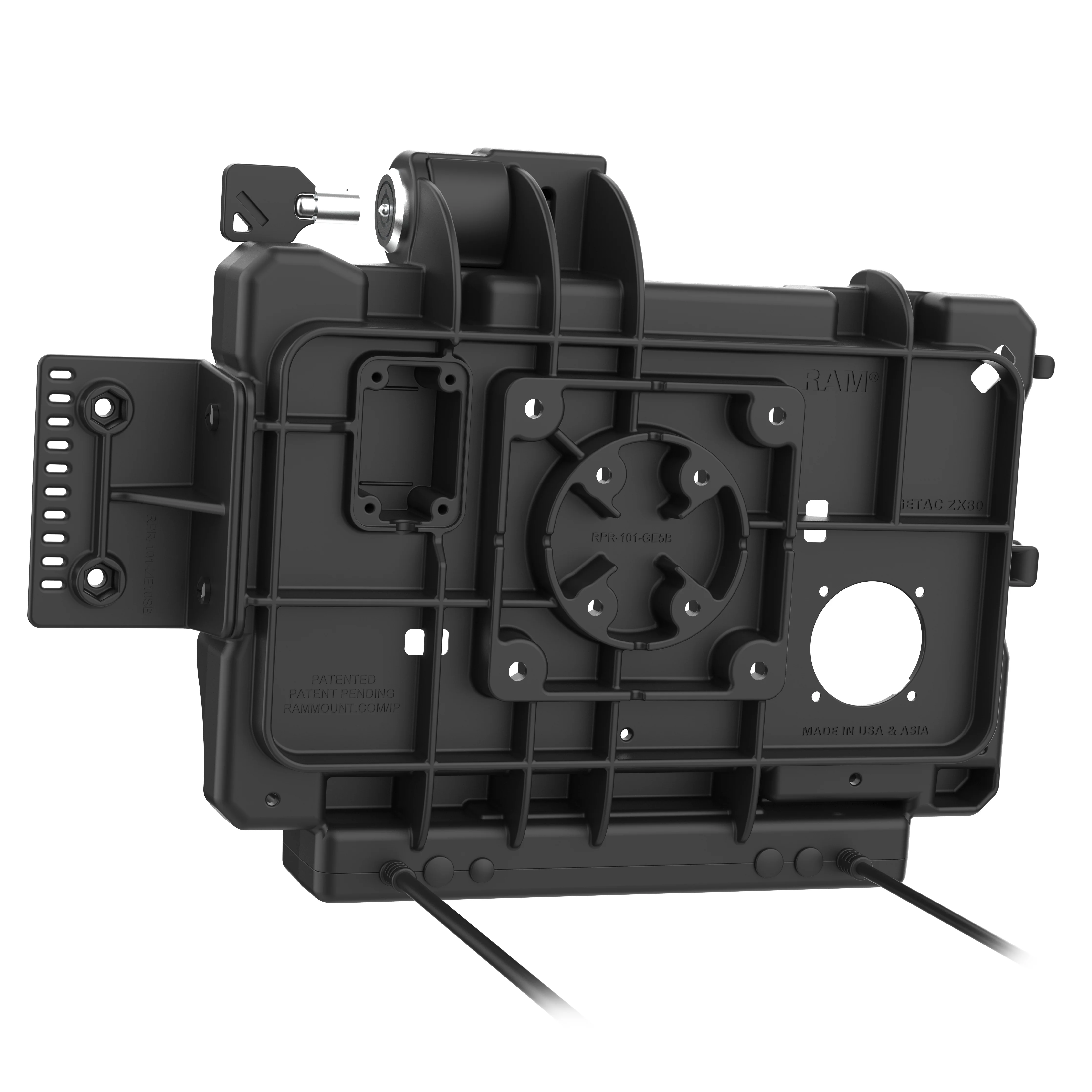RAM® Locking Power + Dual USB Data Dock for Getac ZX80 - Image 3