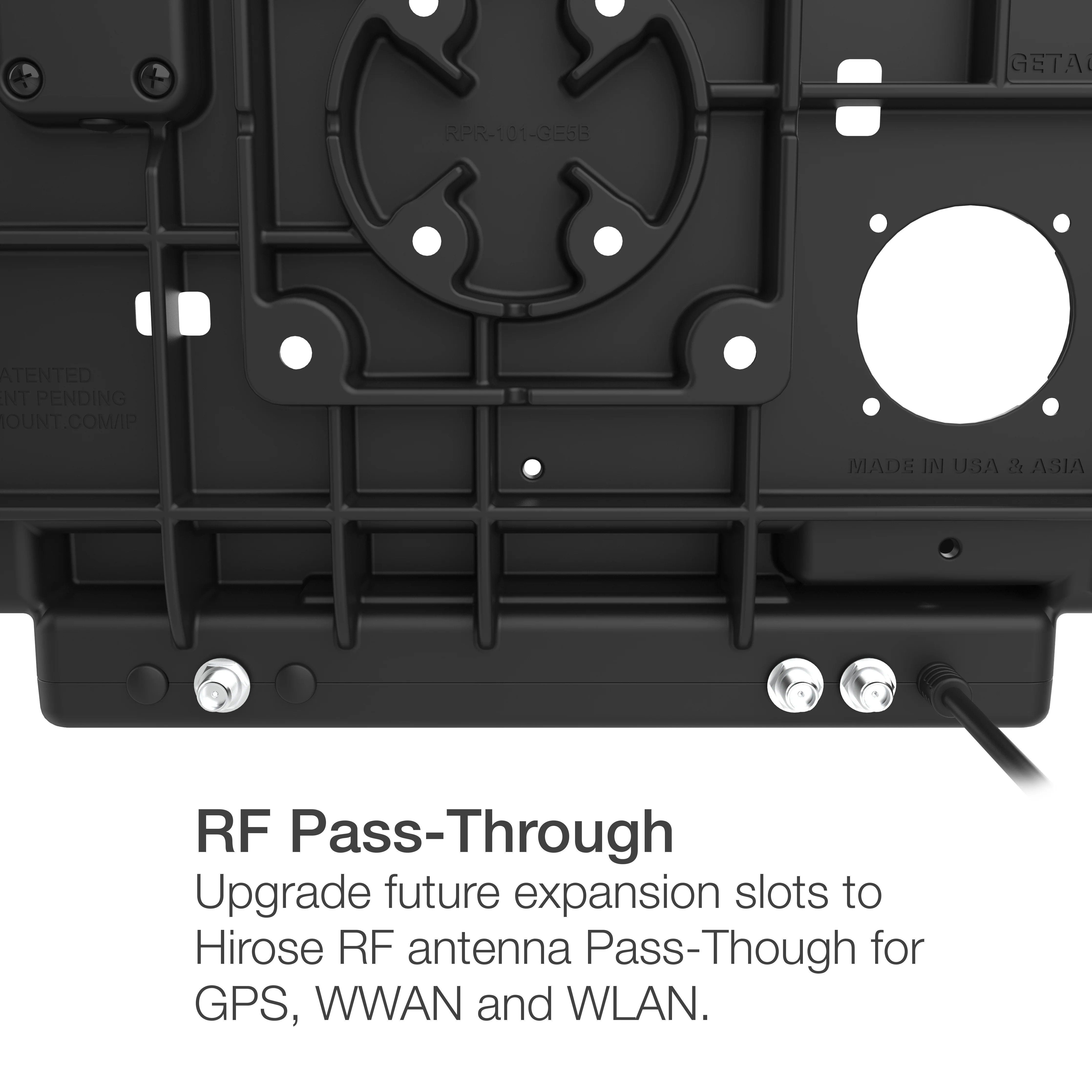 RAM® Locking Power + Dual USB Data Dock for Getac ZX80 - Image 4