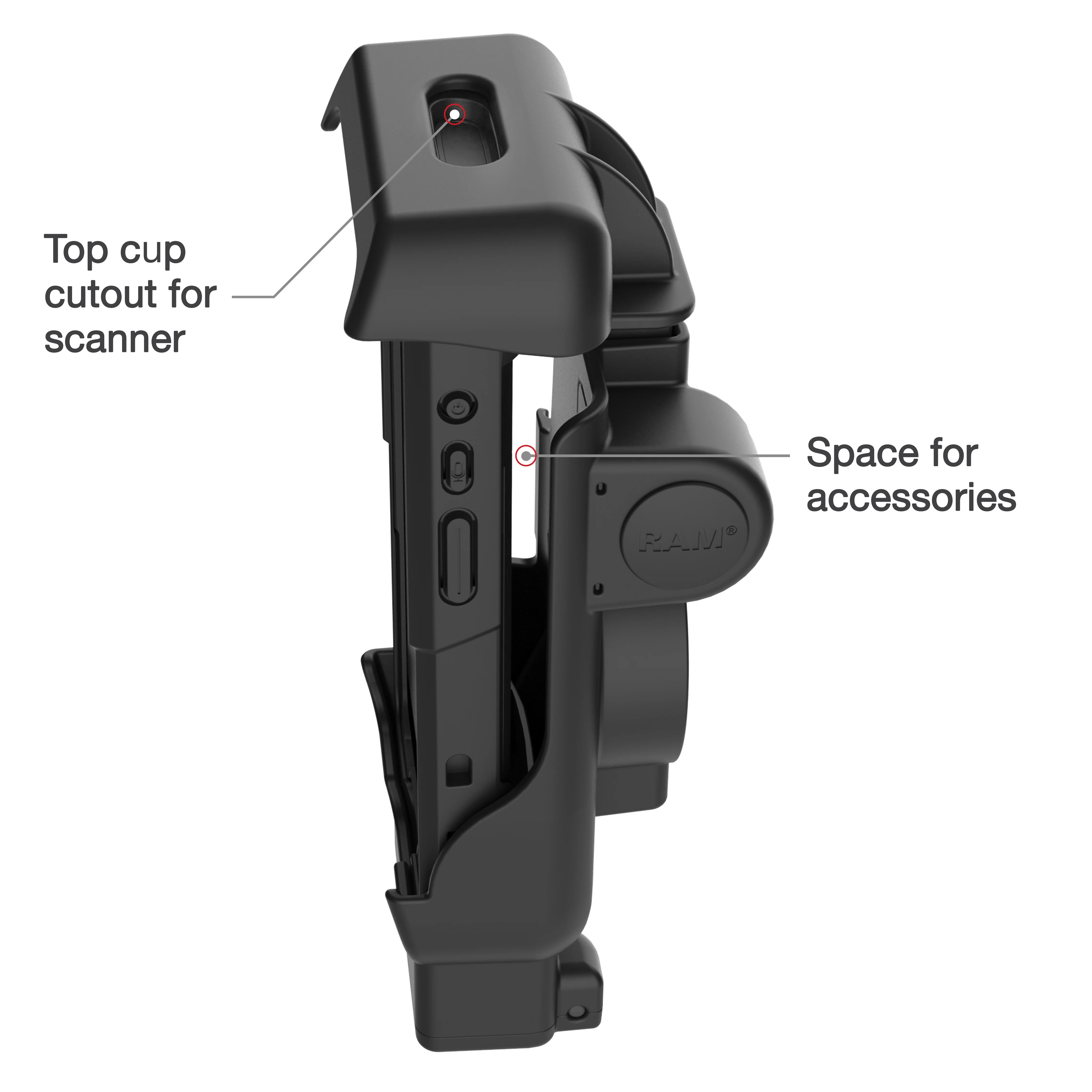 RAM® Spring Loaded Holder for Honeywell CT40/45/47 - Image 5