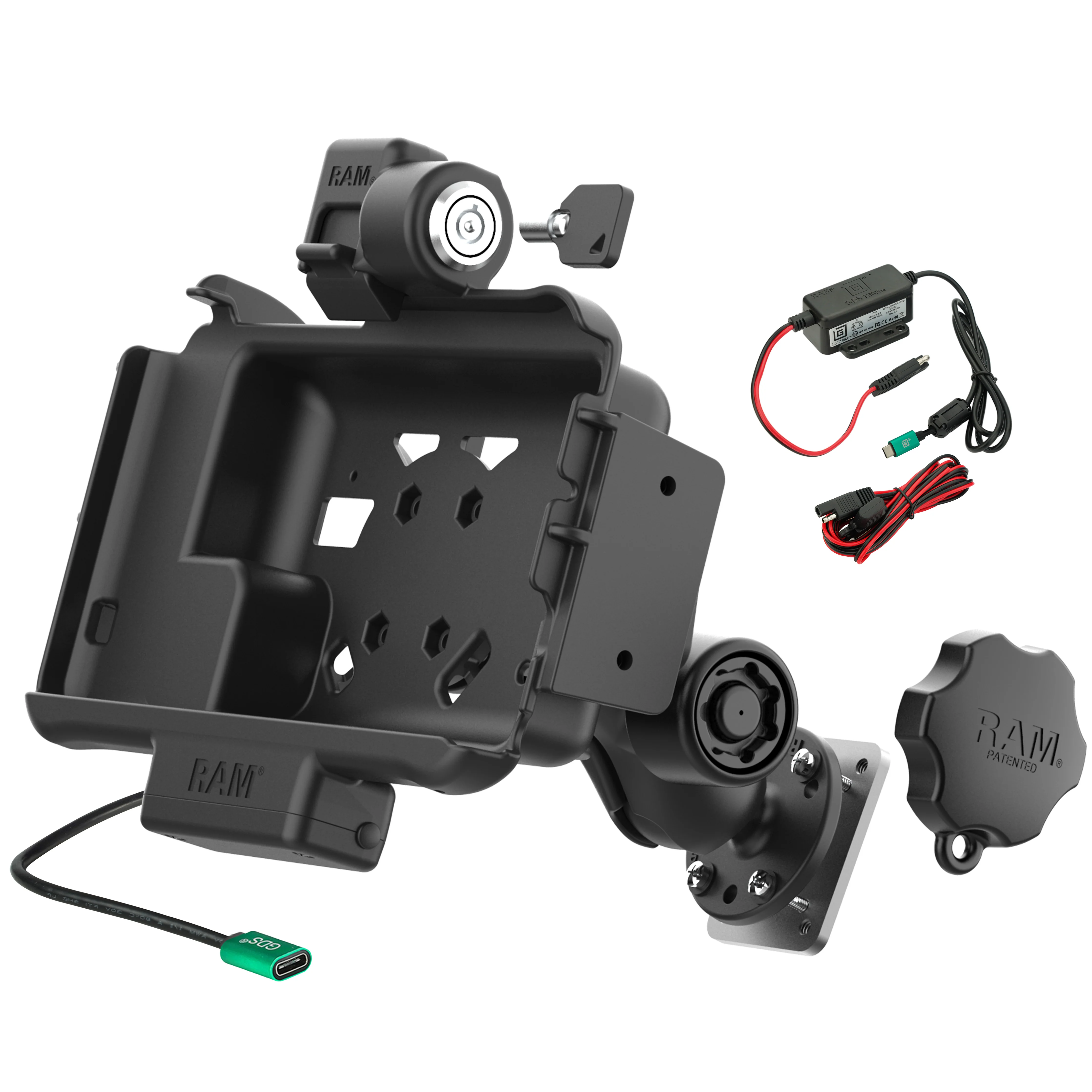 RAM® Locking Modular Powered Dock & Mount for Samsung Tab Active5 & 3 - Image 2