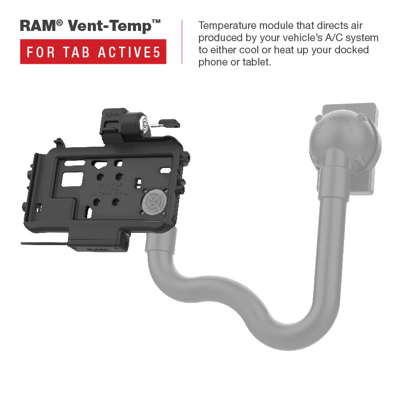 RAM® Thin-Dock™ Locking Powered Dock for Tab Active5 & 3 - Image 4