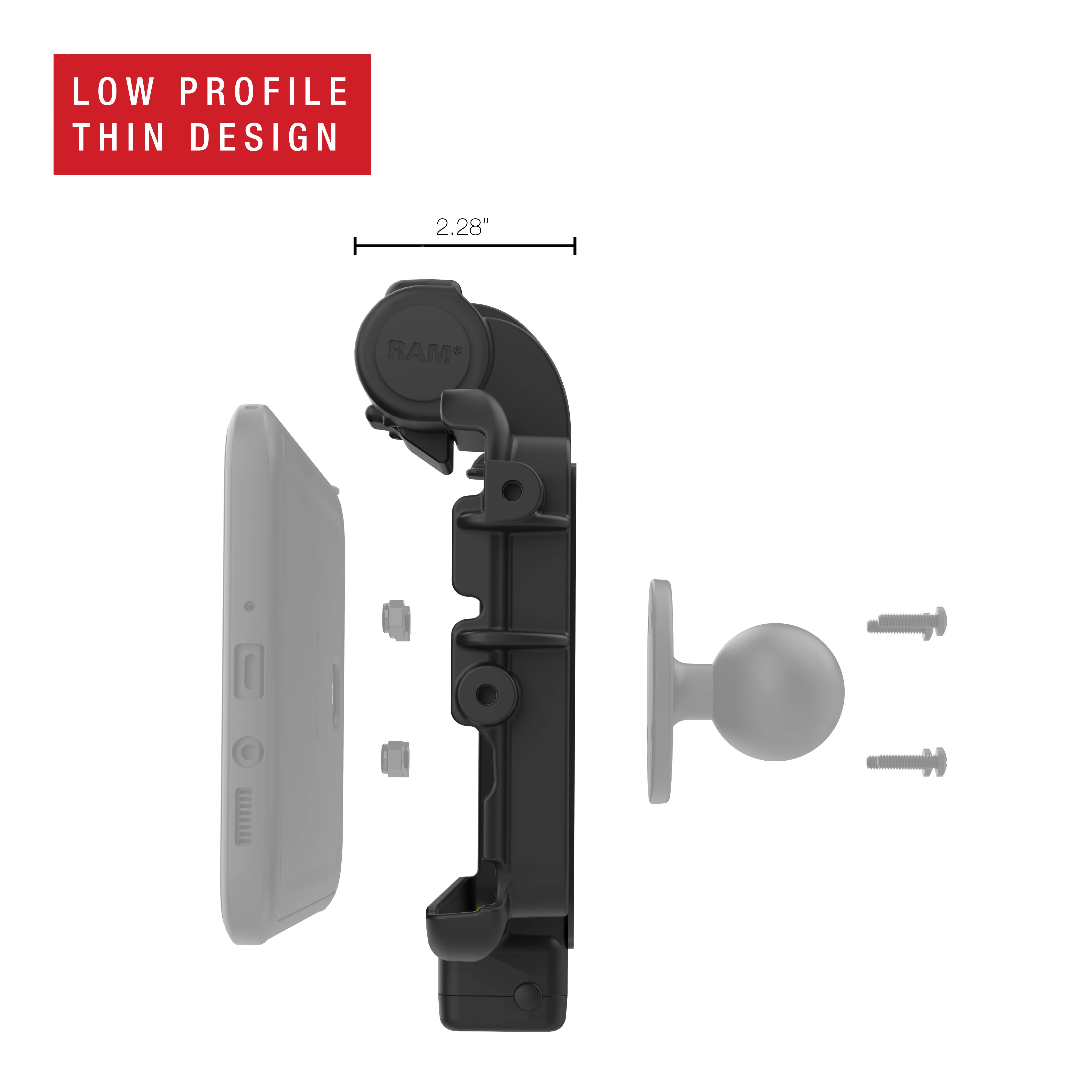 RAM® Low-Profile Power + Dual USB Dock for Tab Active5 & 3 - Image 7