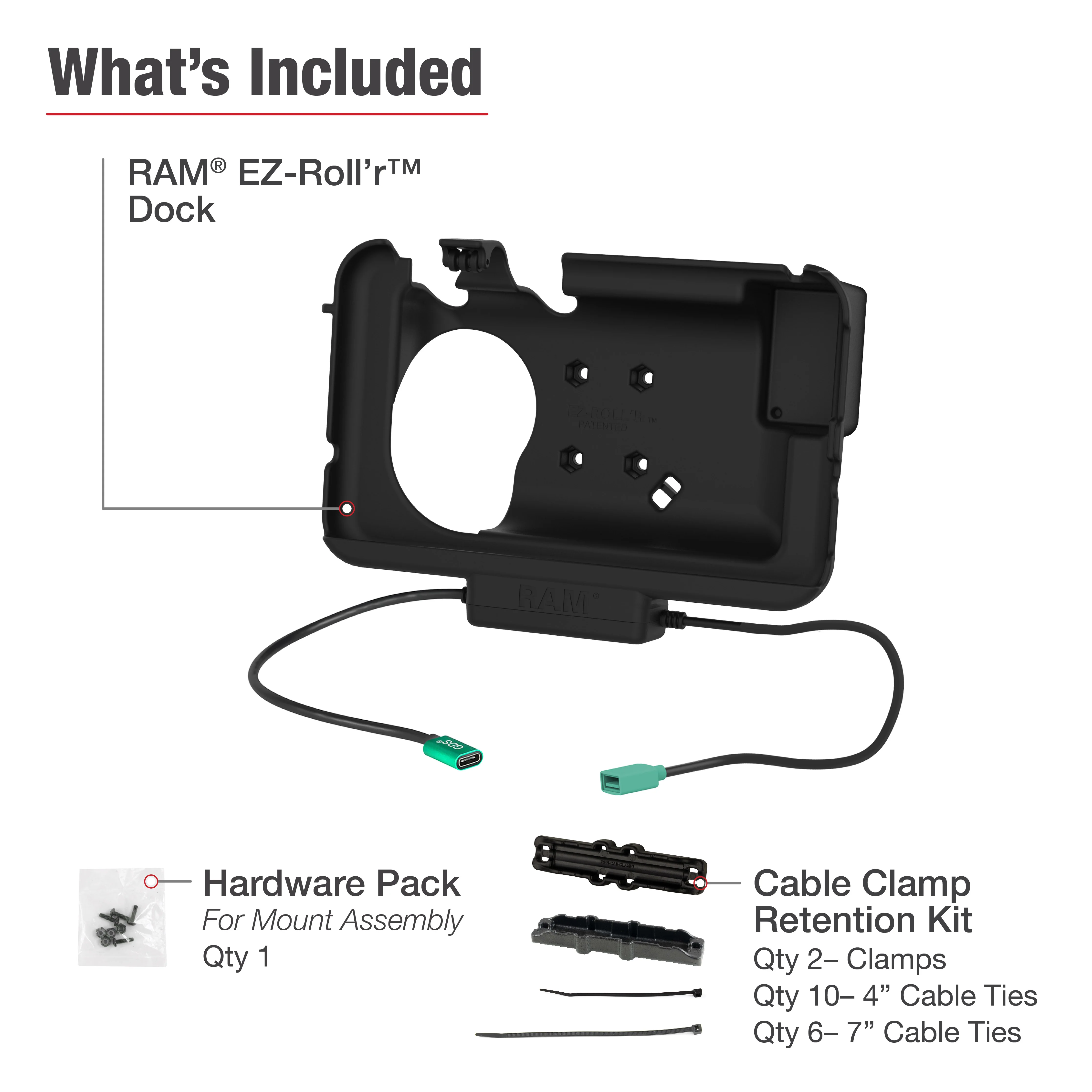 RAM® Power + Data Dock for Tab Active3 with OtterBox uniVERSE - Image 4