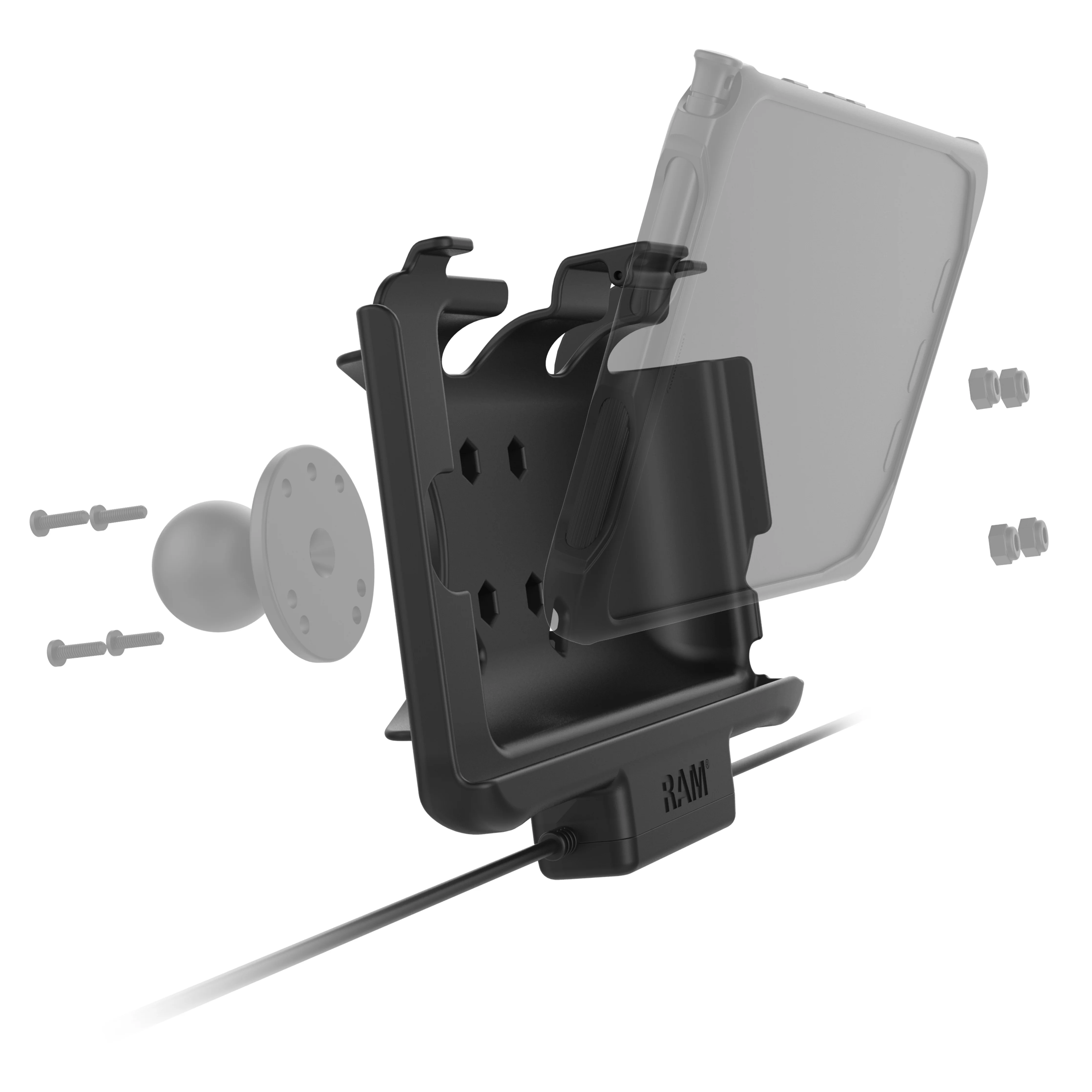 RAM® EZ Roll'r™ Dual USB Dock for Samsung Tab Active5 & 3 - Image 4