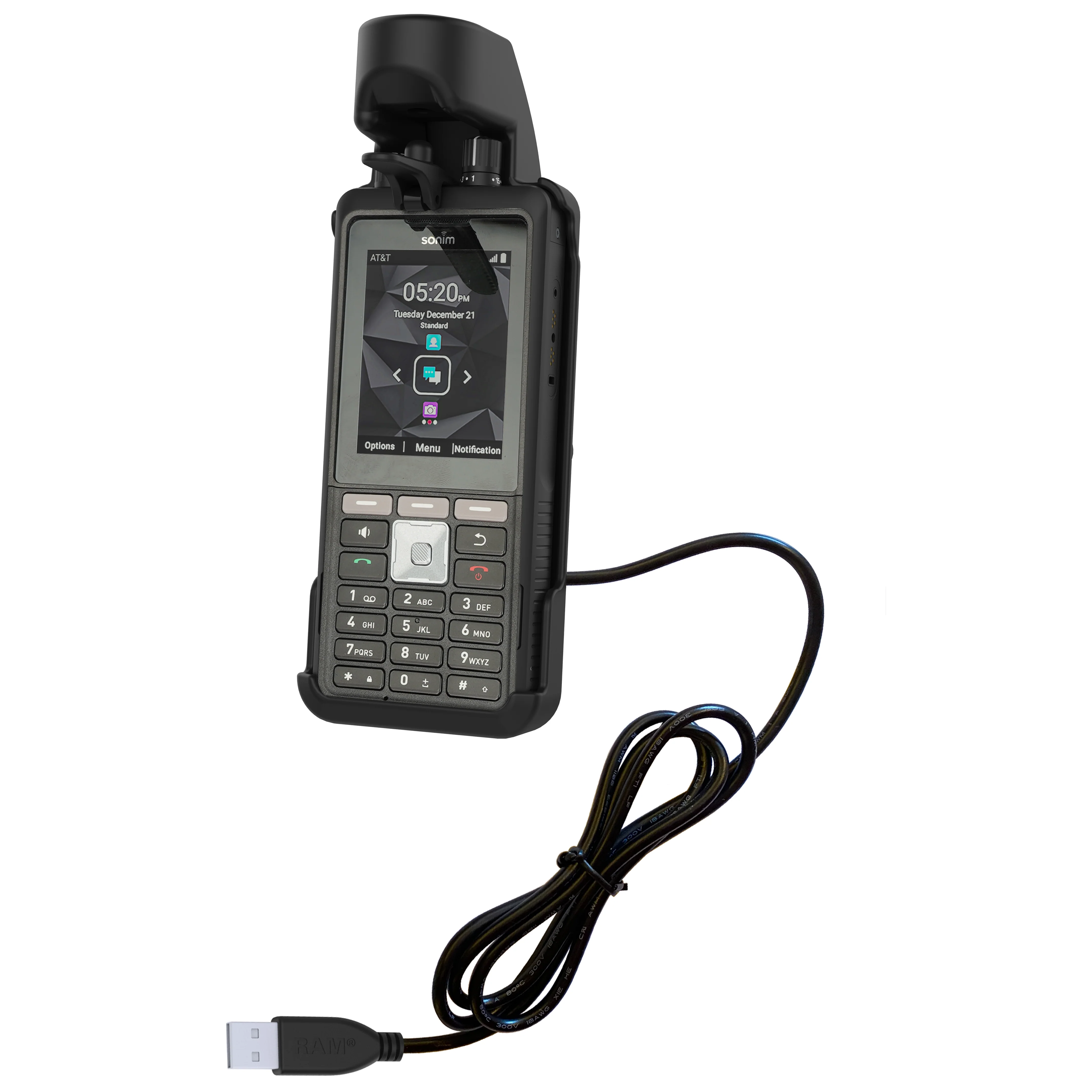 RAM® EZ-Roll'r™ Powered Dock for Sonim XP5plus & XP5plus 5G