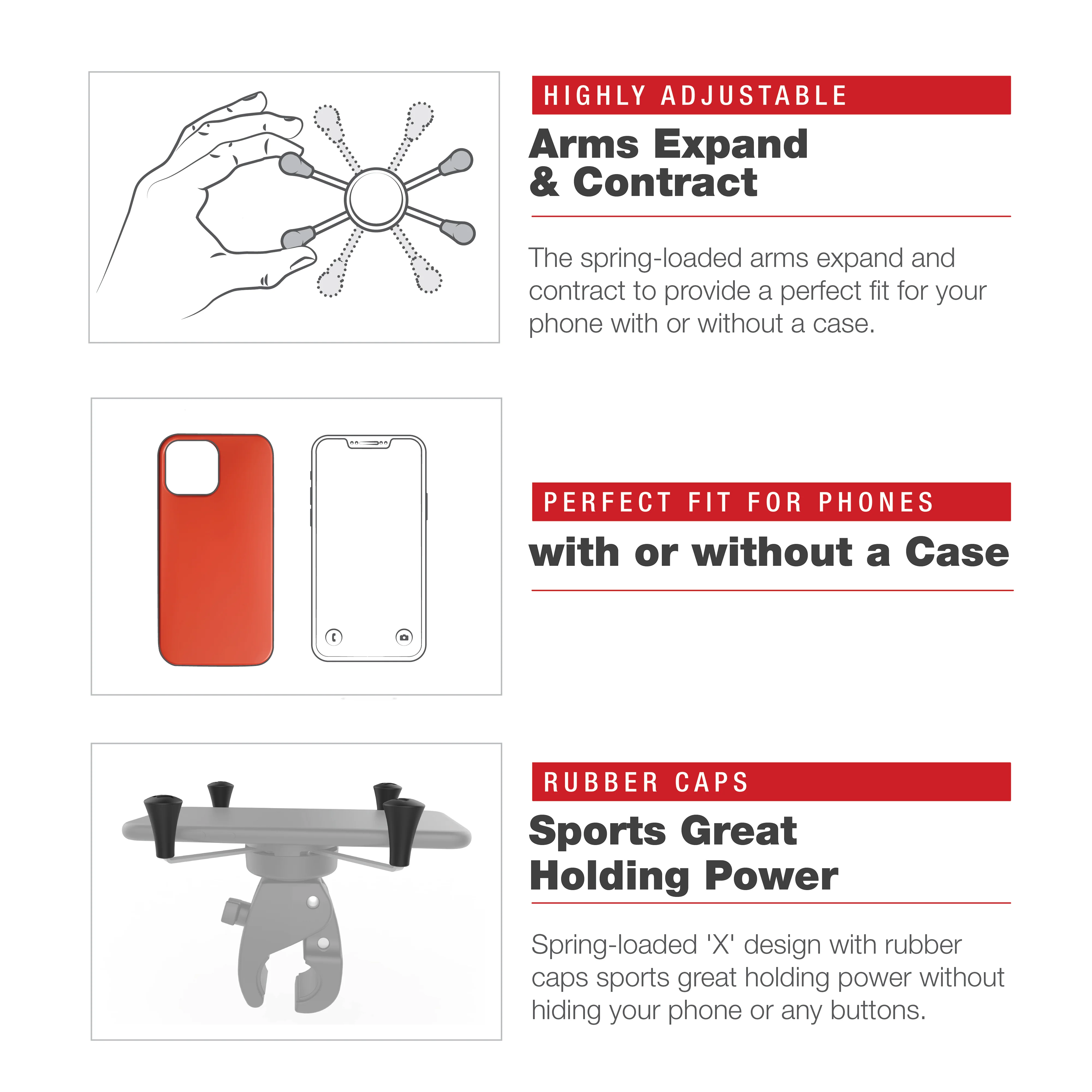 RAM® X-Grip® Large Phone Mount with Low-Profile Medium Tough-Claw™ - Image 7