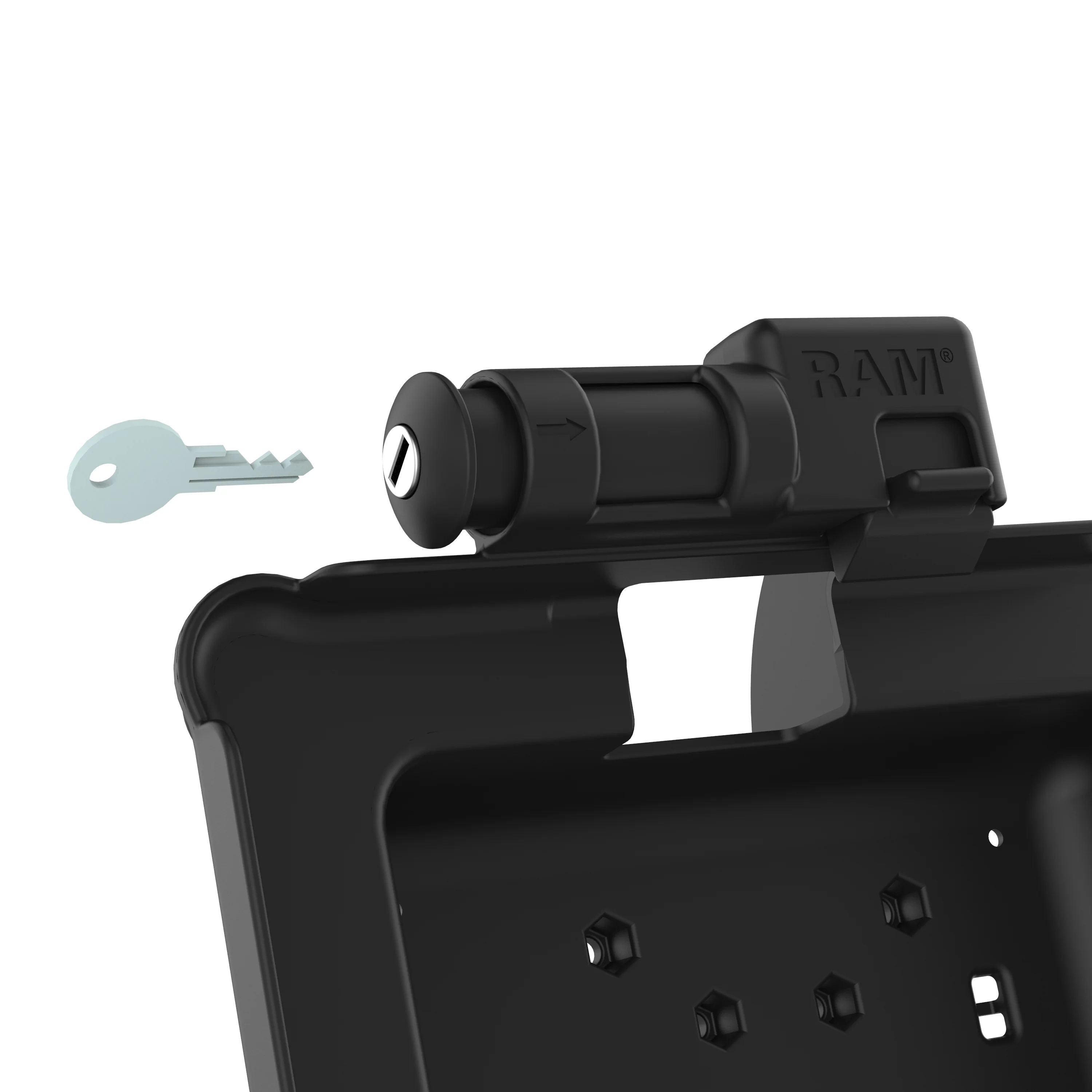 GDS® Key Locking Power + Data & DB9 Dock for Zebra ET5x 10.1" Series - Image 3