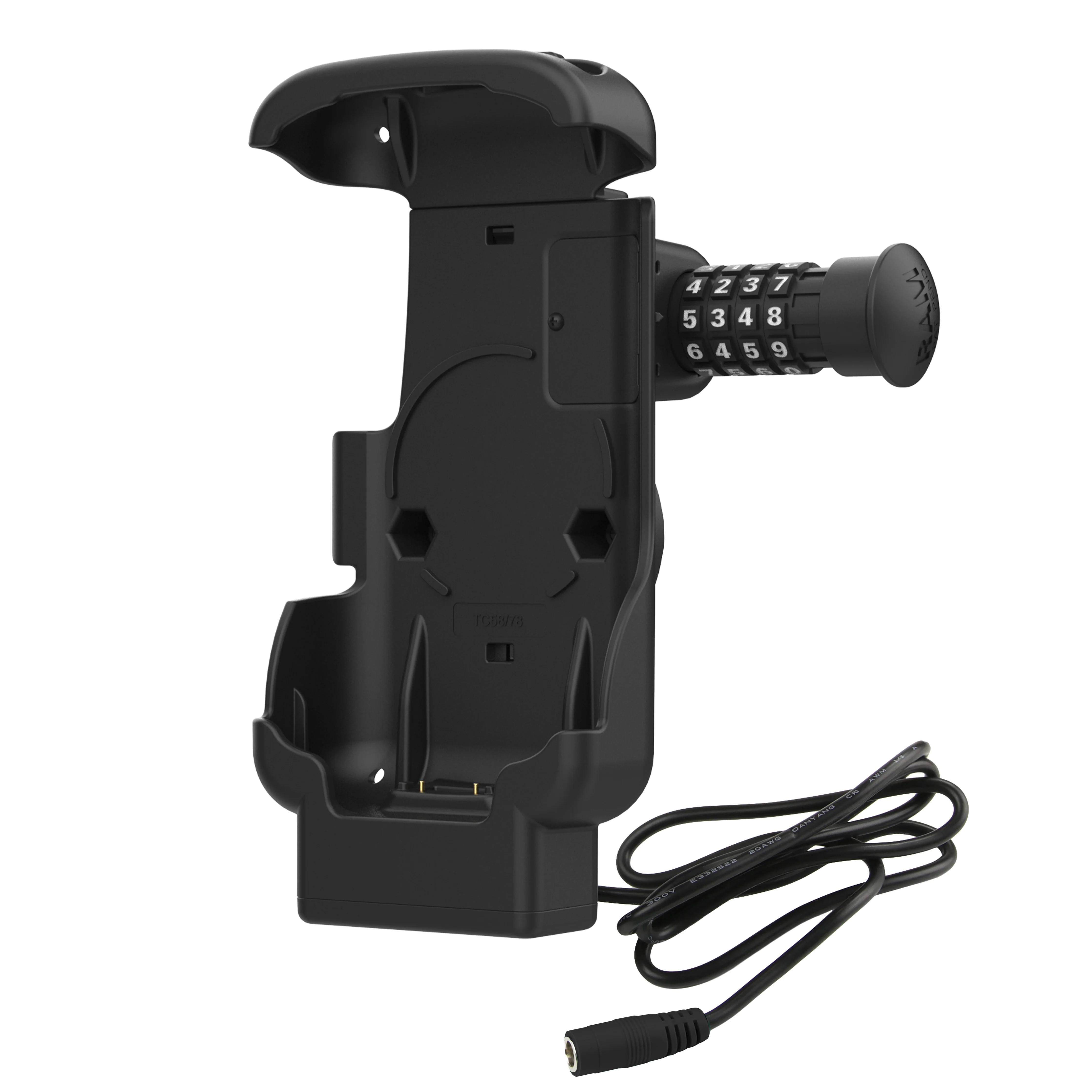 RAM® Combo-Locking Form-Fit Powered Dock for Zebra TC53 & TC58 - Image 2