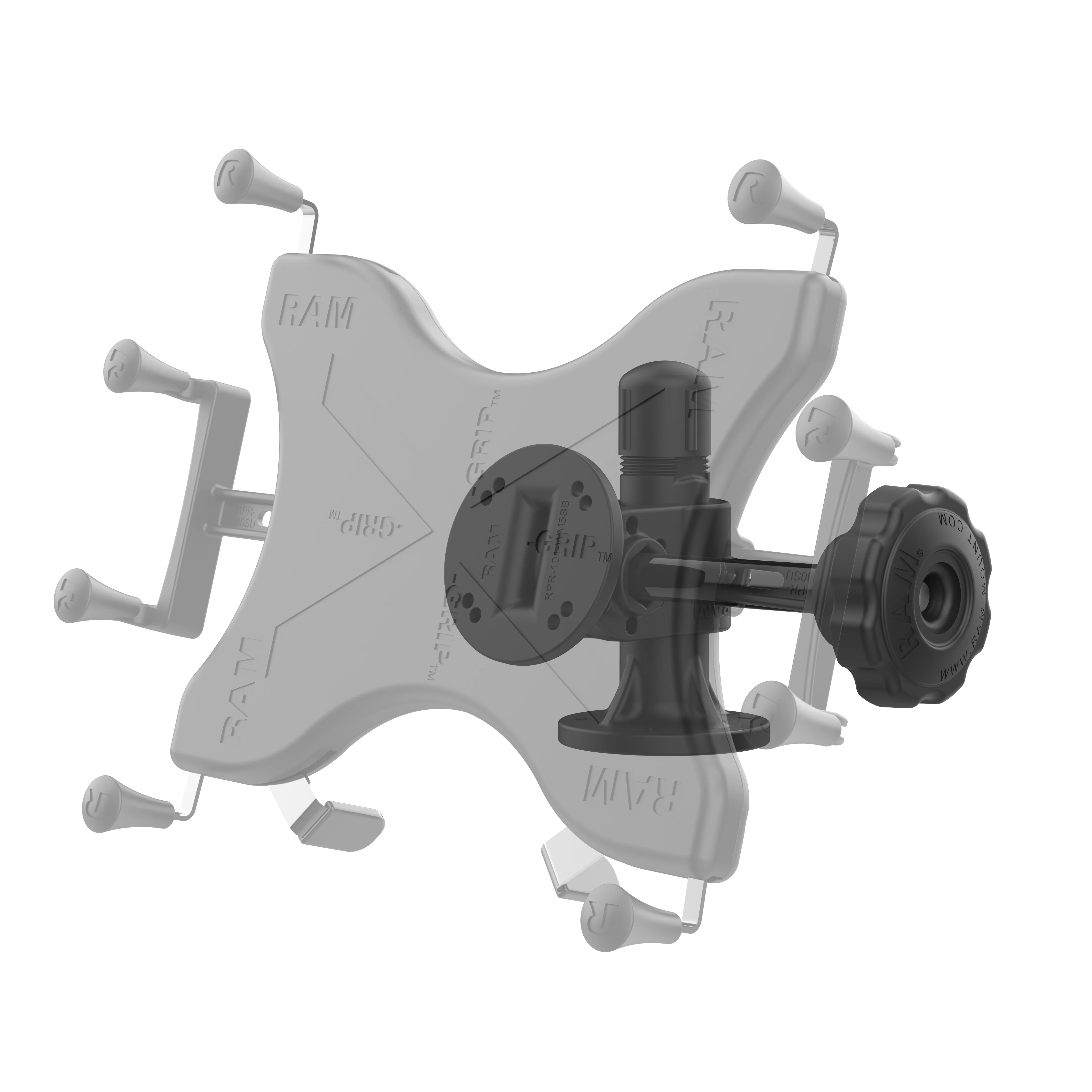 RAM® Swivel & Tilt Mount with 4-Hole AMPS Hole Patterns - Image 2