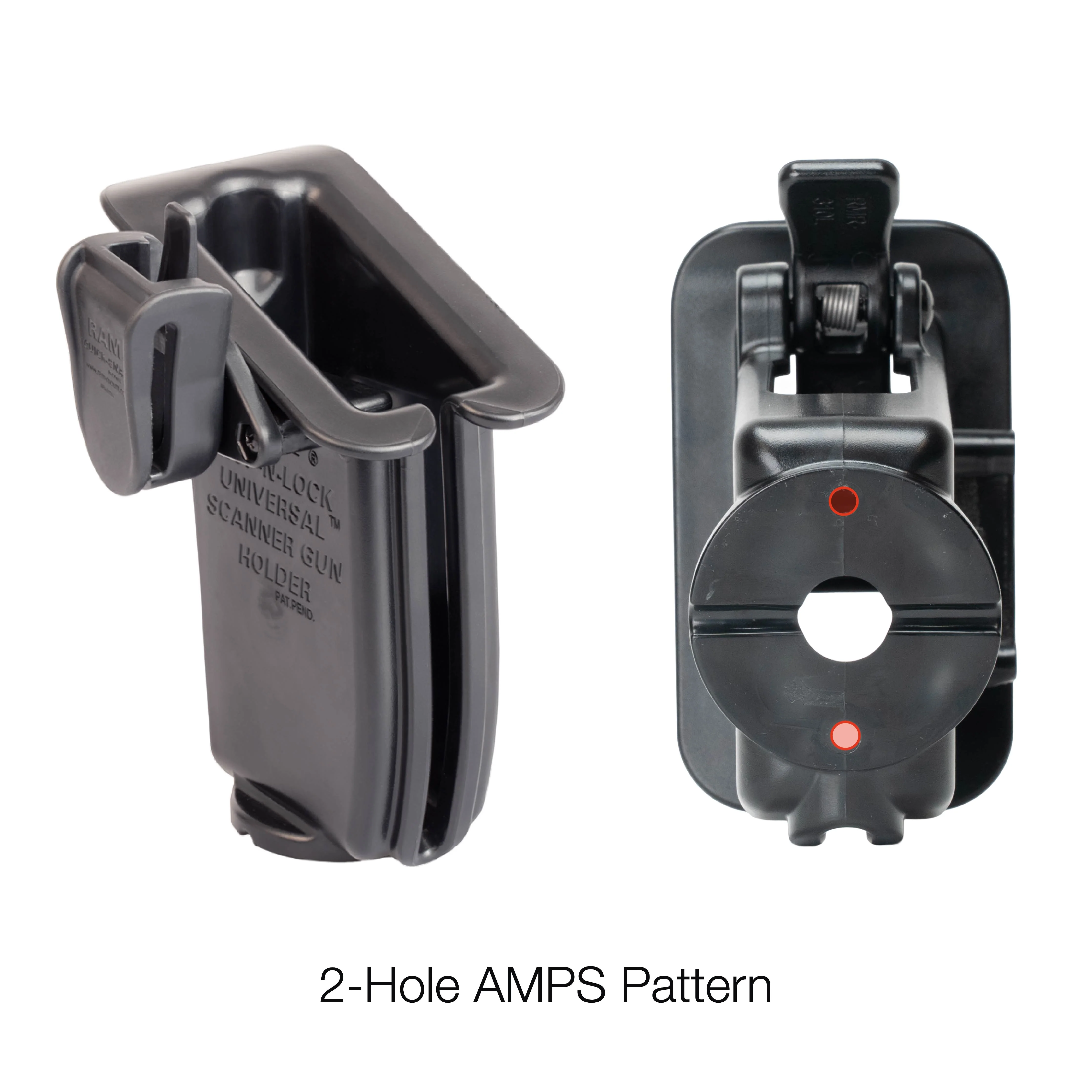 RAM® Drop-N-Lock™ Scanner Gun Holder with Belt Clip - Image 2