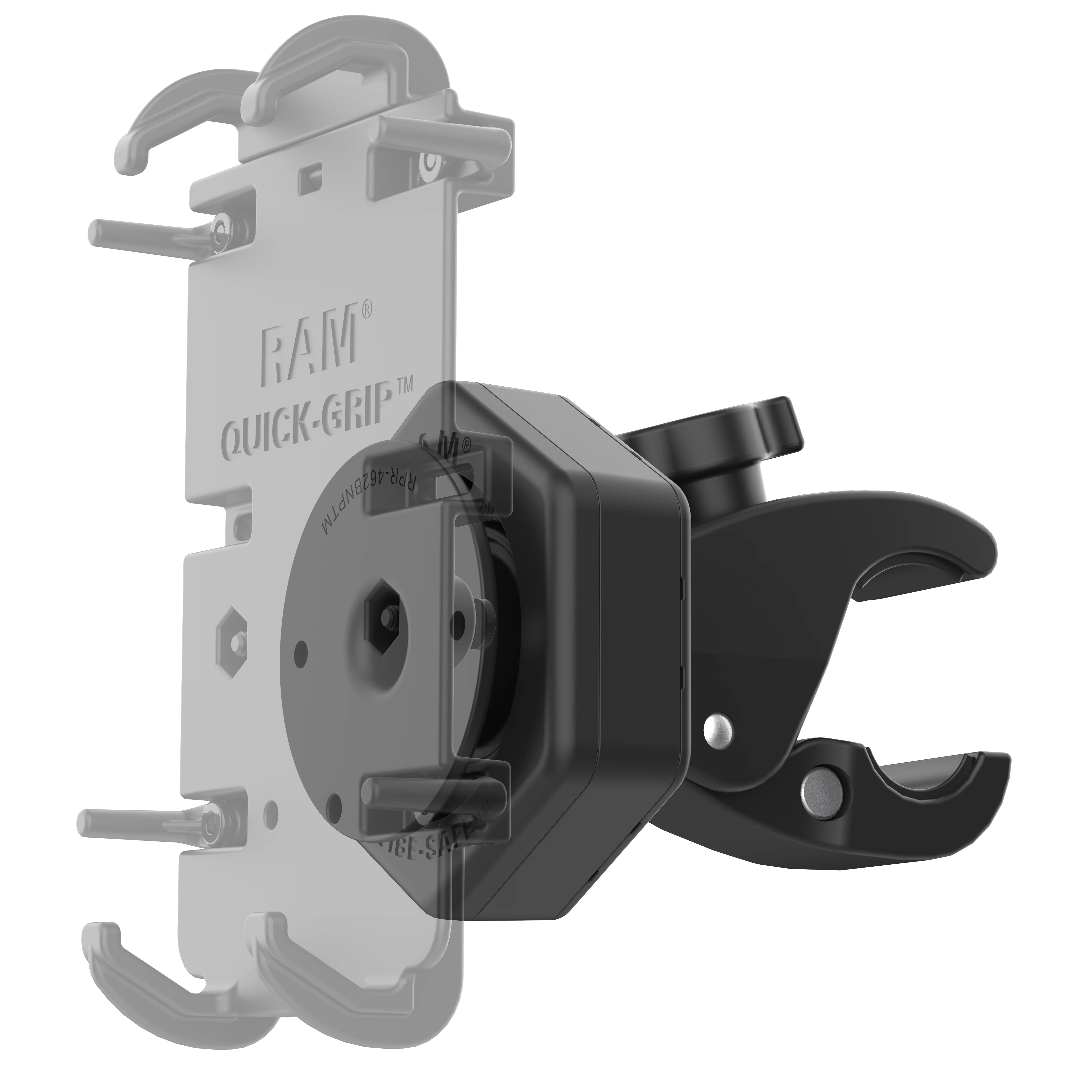 RAM® Tough-Claw™ Small Clamp Base with Vibe-Safe™ Adapter - Image 2