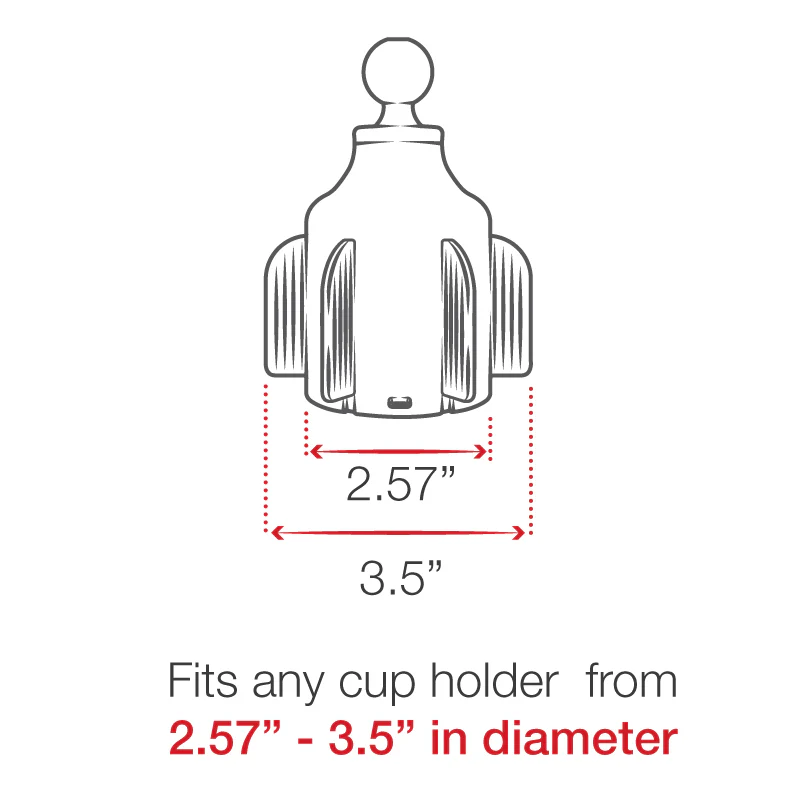 RAM® X-Grip® Phone Mount with RAM® Stubby™ Cup Holder Base - Image 8