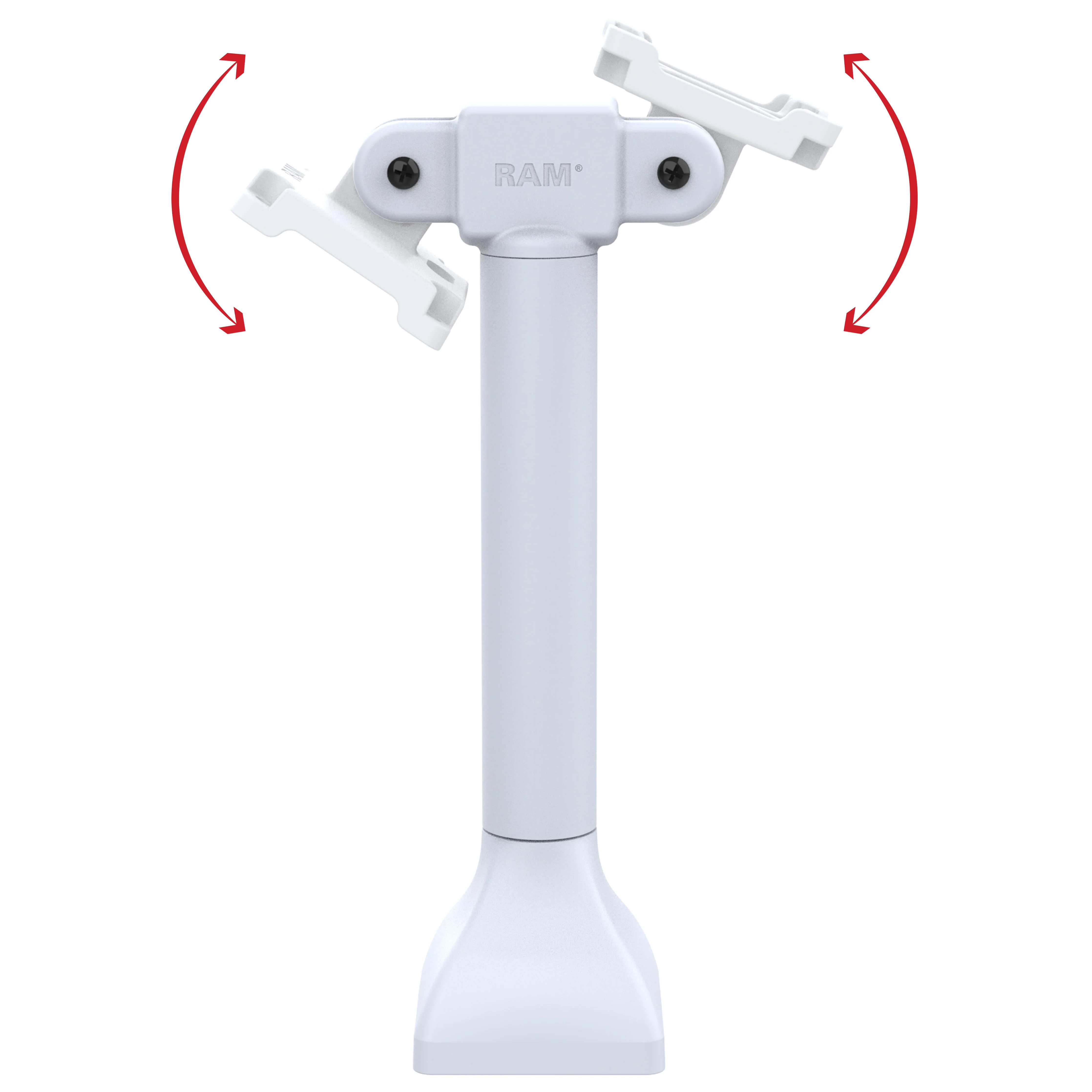 RAM® 14" Pedestal Mount with Dual 75mm VESA Adapters - Gray - Image 2